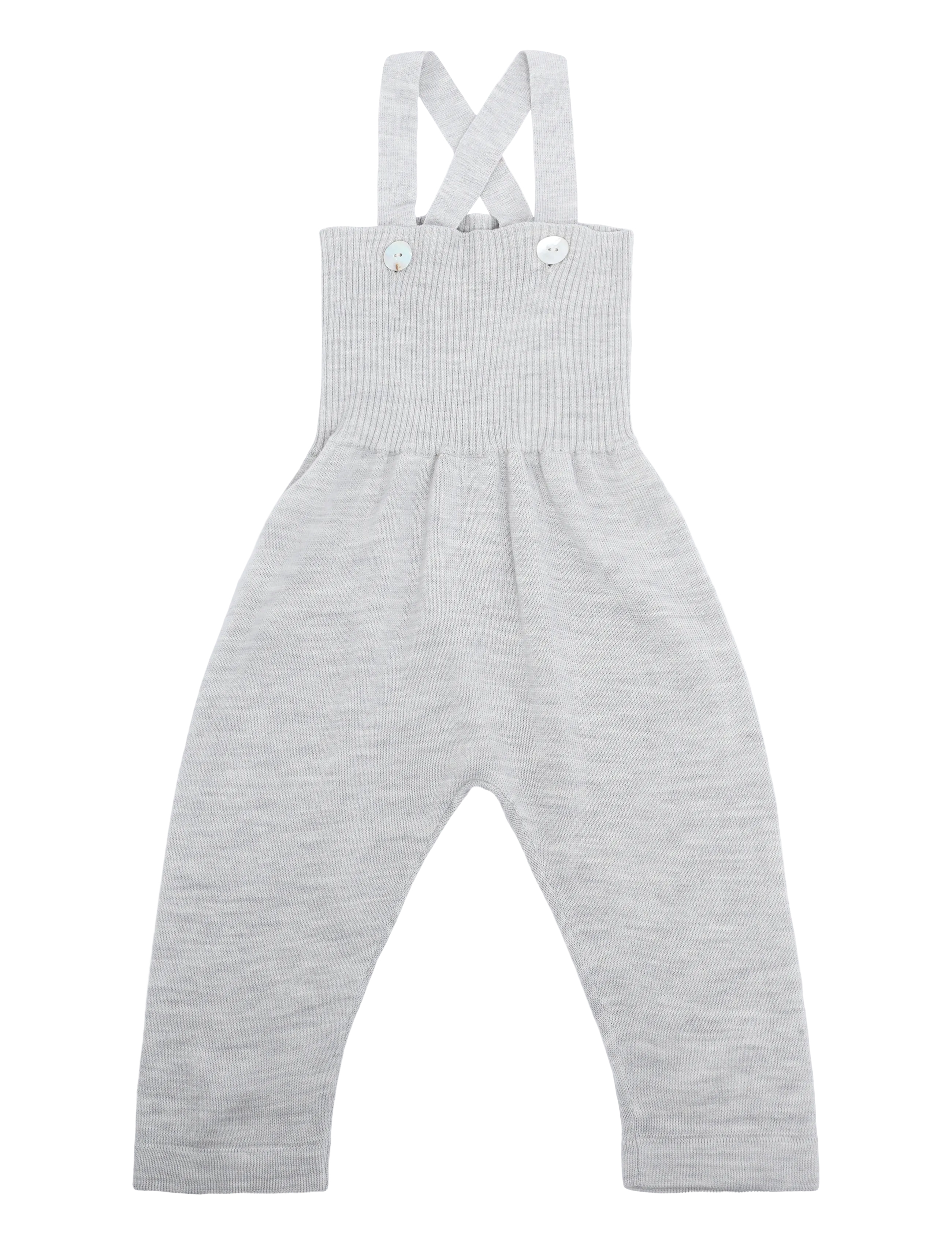 FUB Baby High Waist Overalls - Imik  44-92 - LIGHT GREY MELANGE / grey