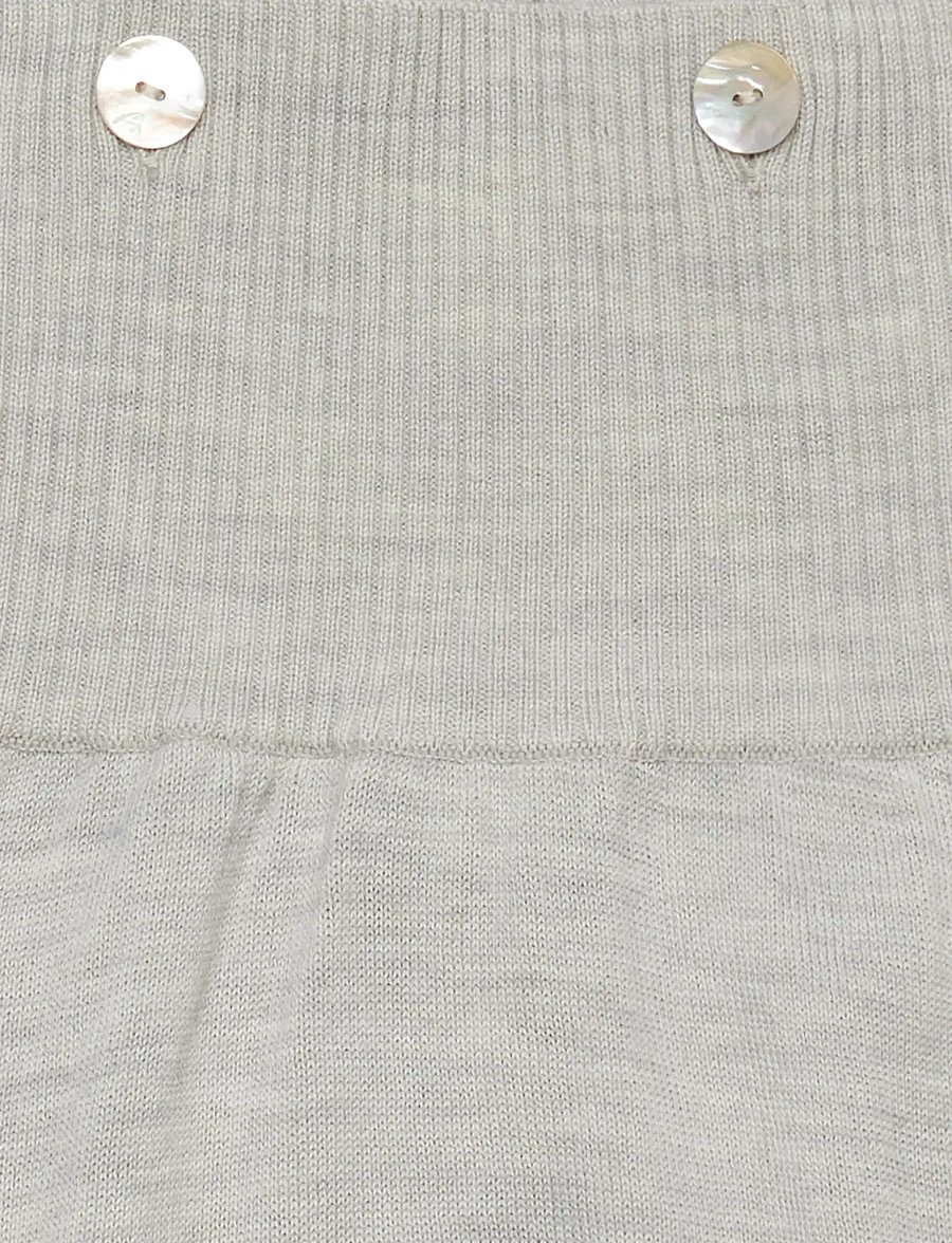 FUB - Baby High Waist Overalls - overalls - light grey melange - 1