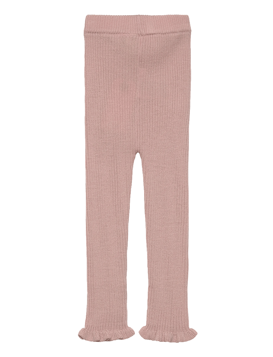 FUB - Baby Ruffle Leggings - beebi alusriided - pale rose - 1
