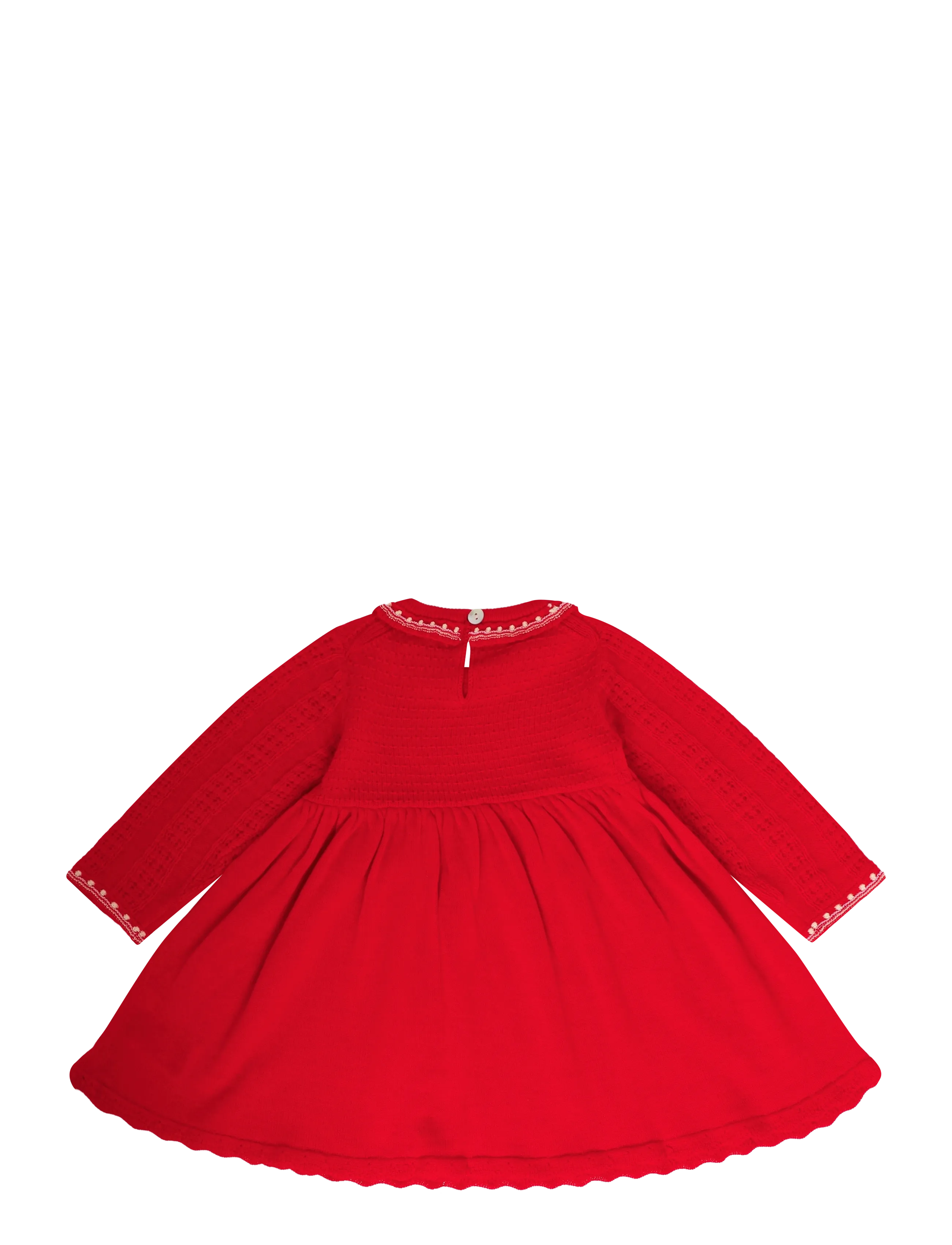 FUB - Baby Dress - langærmede babykjoler - classic red - 1