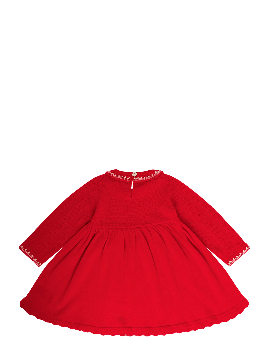FUB - Baby Dress - langærmede babykjoler - classic red - 1