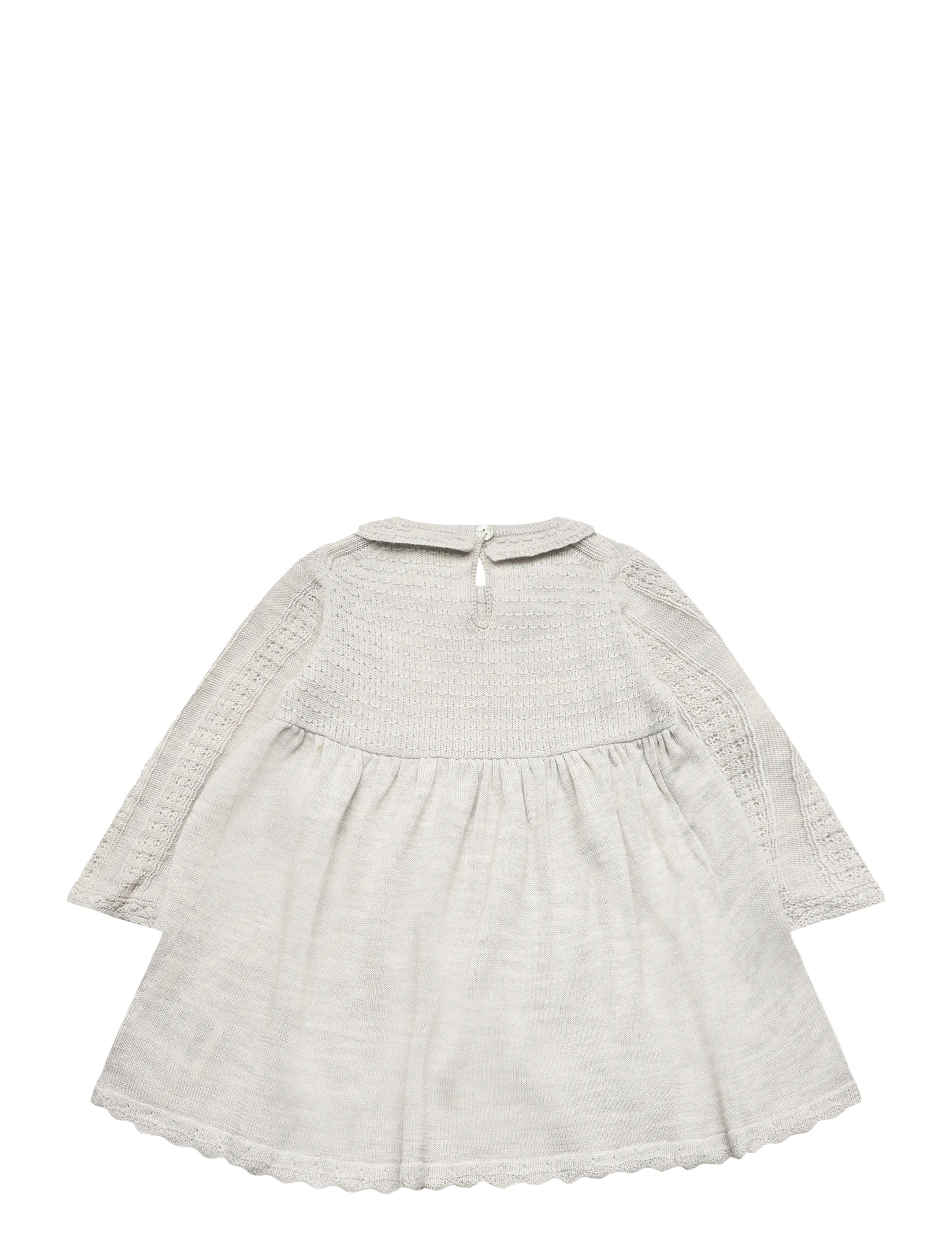 FUB - Baby Dress - langærmede babykjoler - light grey melange - 1