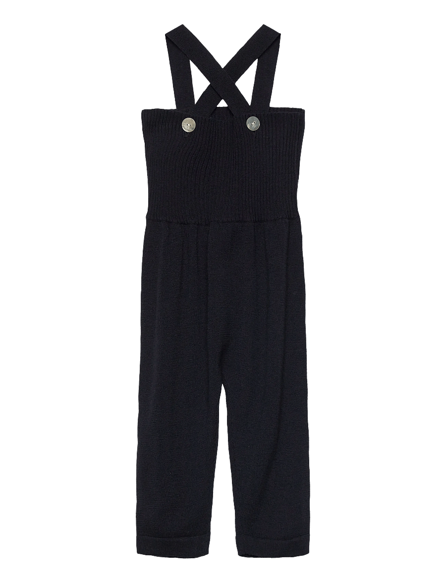 FUB - Baby High Waist Overalls - tunked - dark navy - 0