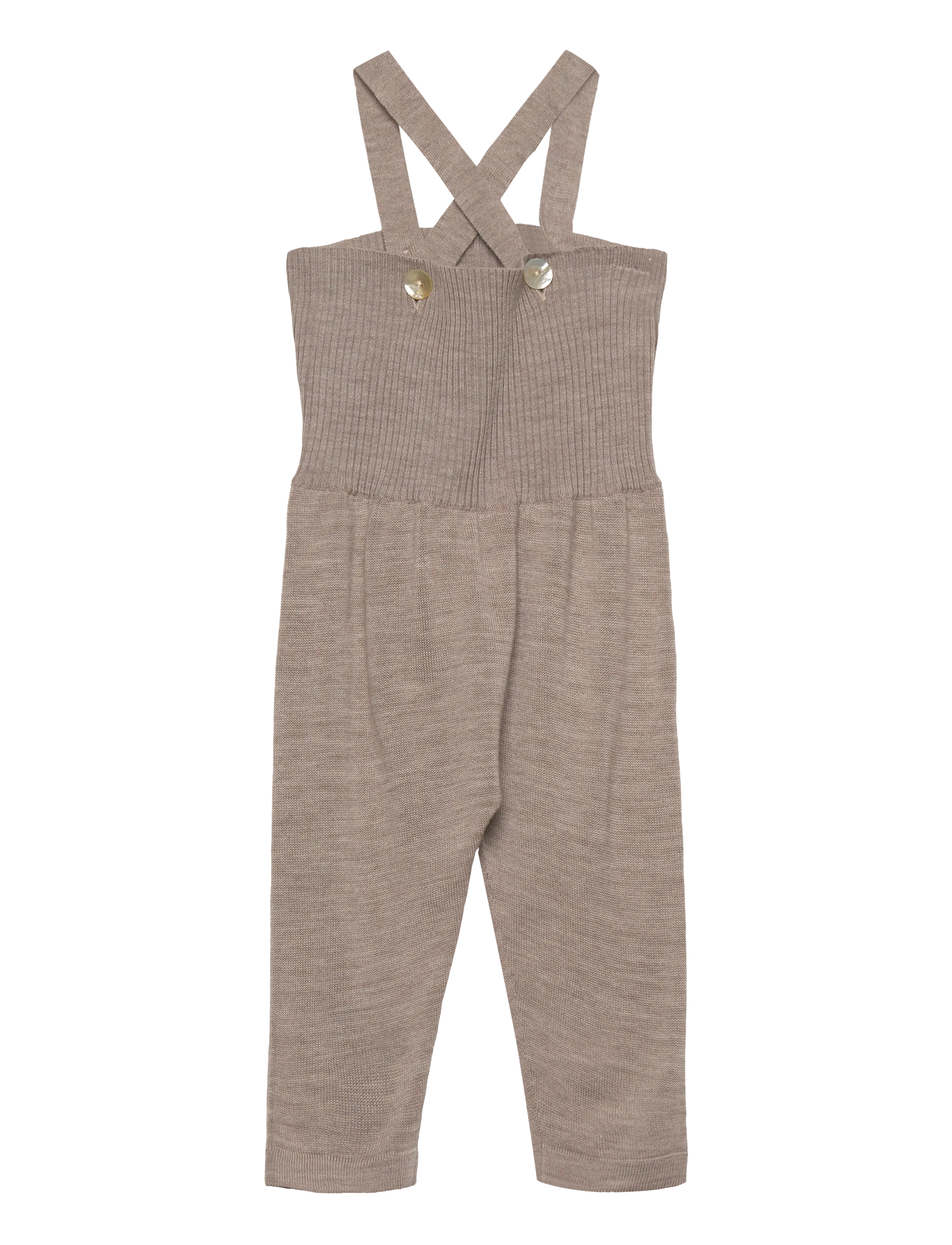 FUB Baby High Waist Overalls, 56, Beige, Underdele > Lækre Bukser, Børn