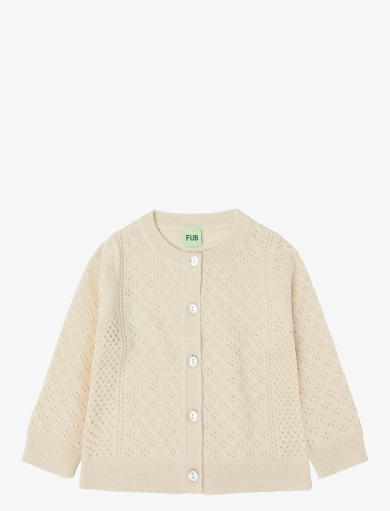 FUB - Baby Pointelle Cardigan - ecru - 0