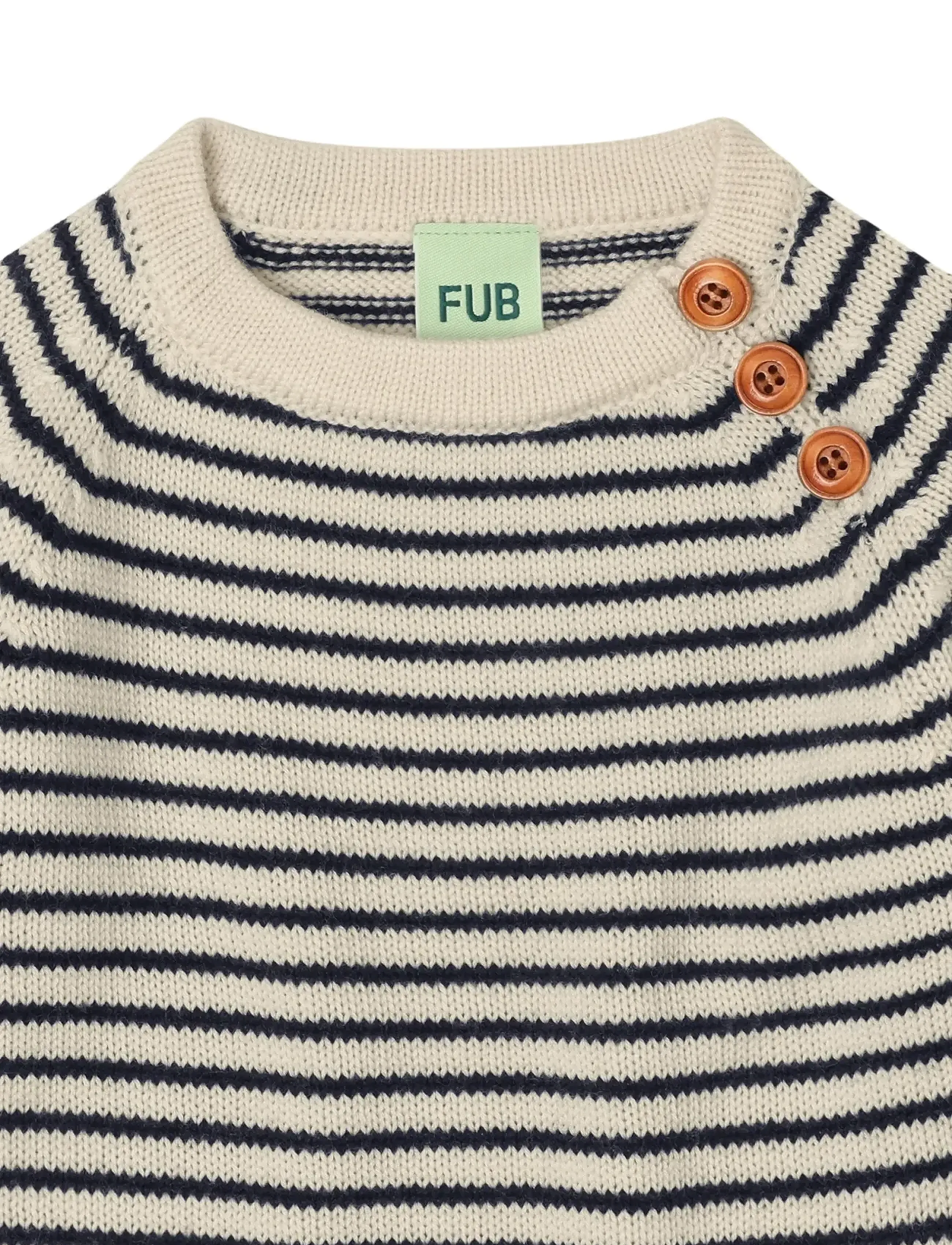 FUB - Baby Sweater - pullover - ecru/dark navy - 1