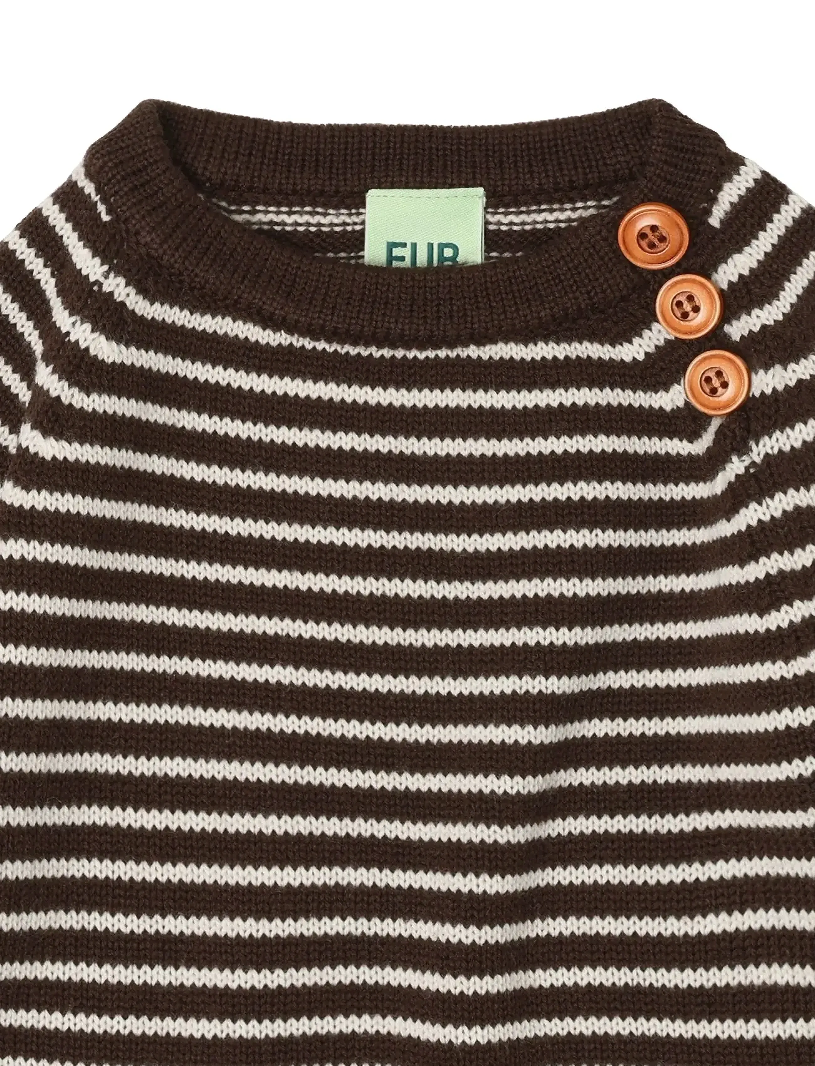 FUB - Baby Sweater - pullover - mocca/ecru - 1