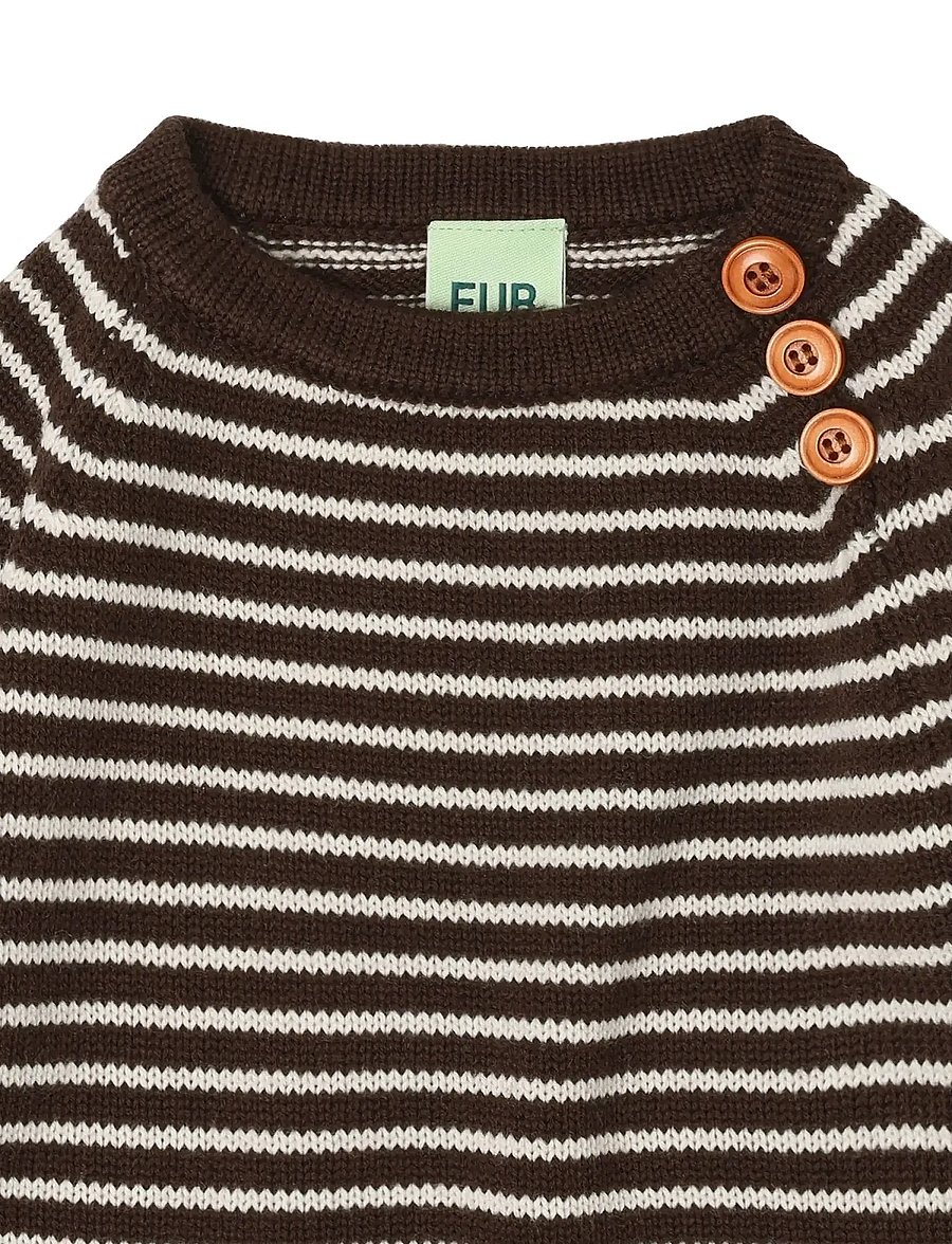 FUB - Baby Sweater - džemperiai - mocca/ecru - 1
