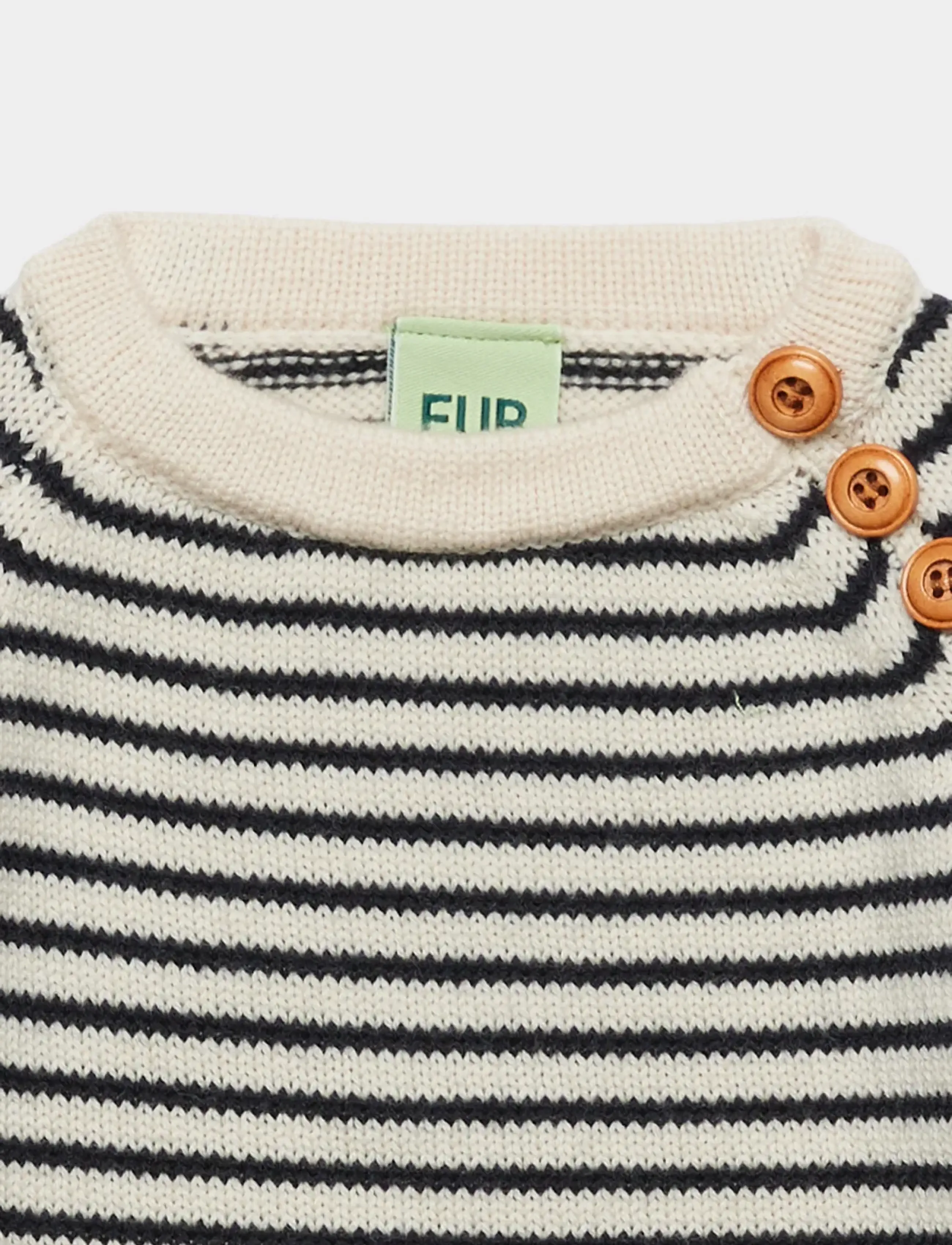 FUB - Baby Sweater - pullover - ecru/dark navy - 1