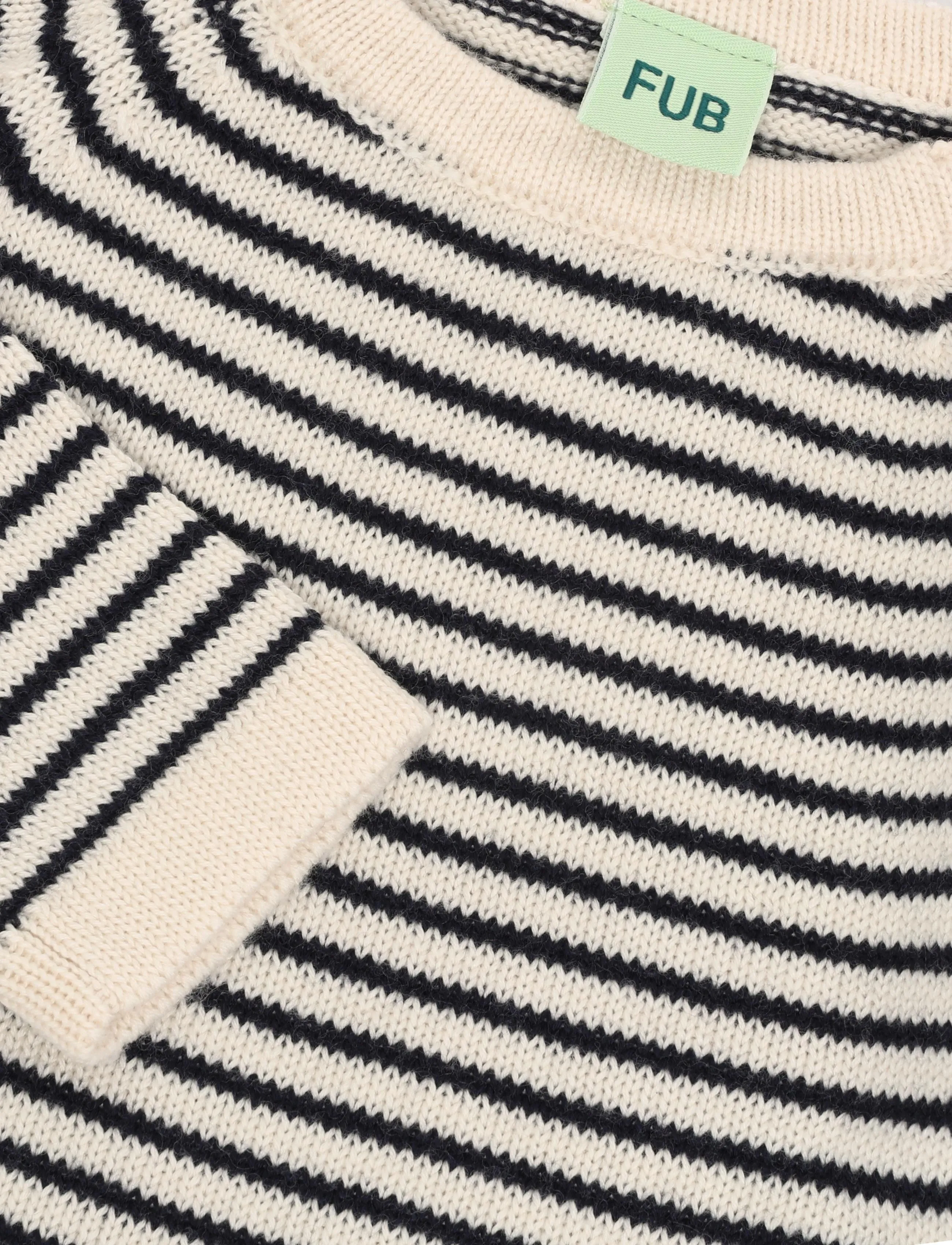 FUB - Baby Sweater - pullover - ecru/dark navy - 2