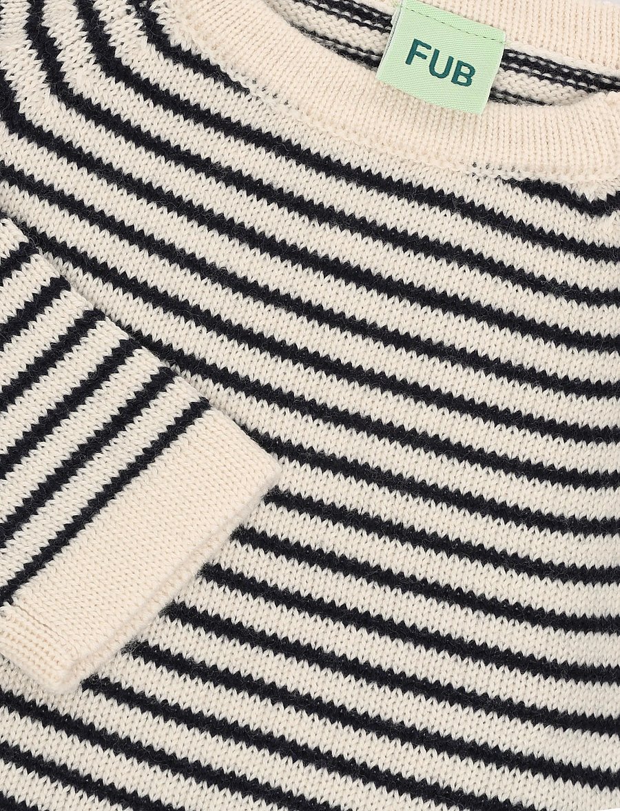 FUB - Baby Sweater - pullover - ecru/dark navy - 2