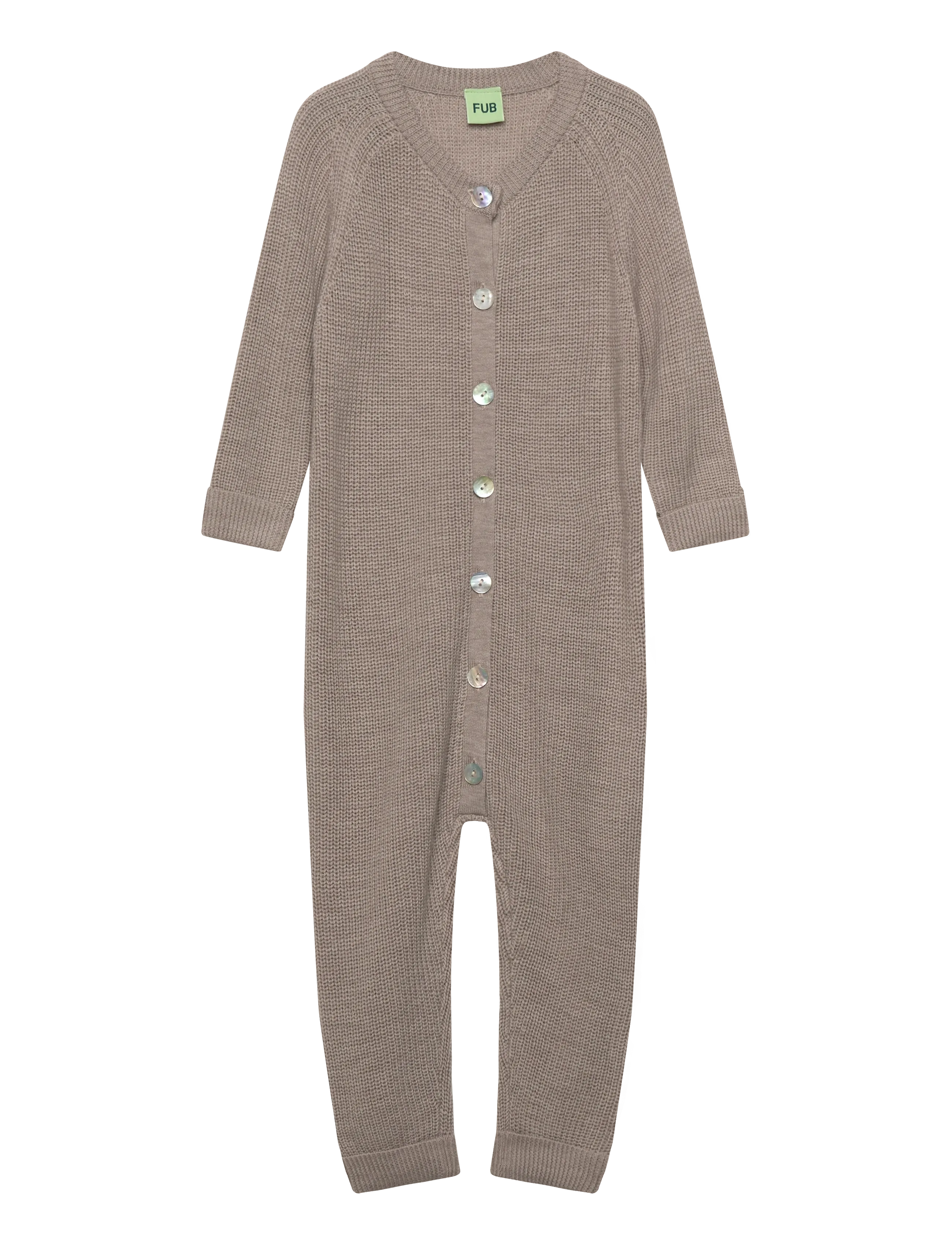 FUB Baby Suit, 86/92, Beige, Bodysuits > Langærmede Bodysuits, Børn