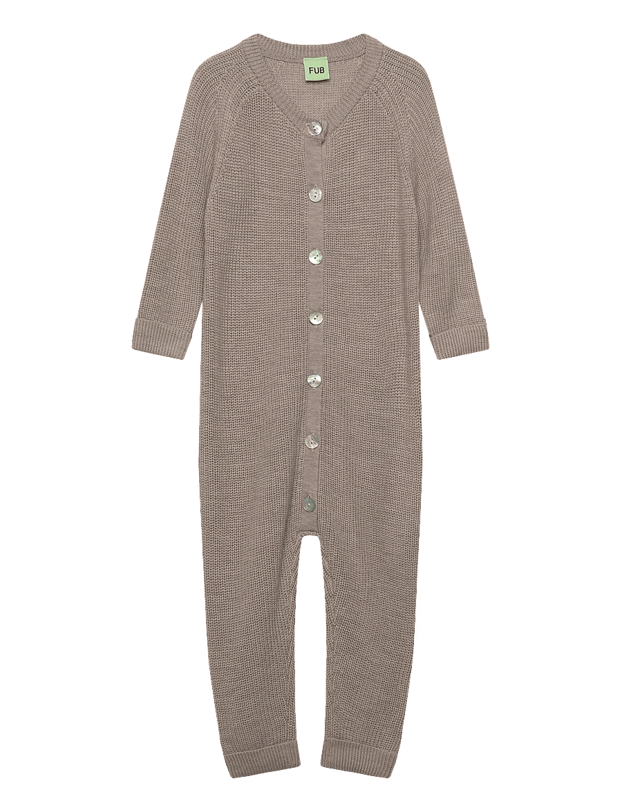 FUB - Baby Suit - met lange mouwen - oat melange - 0