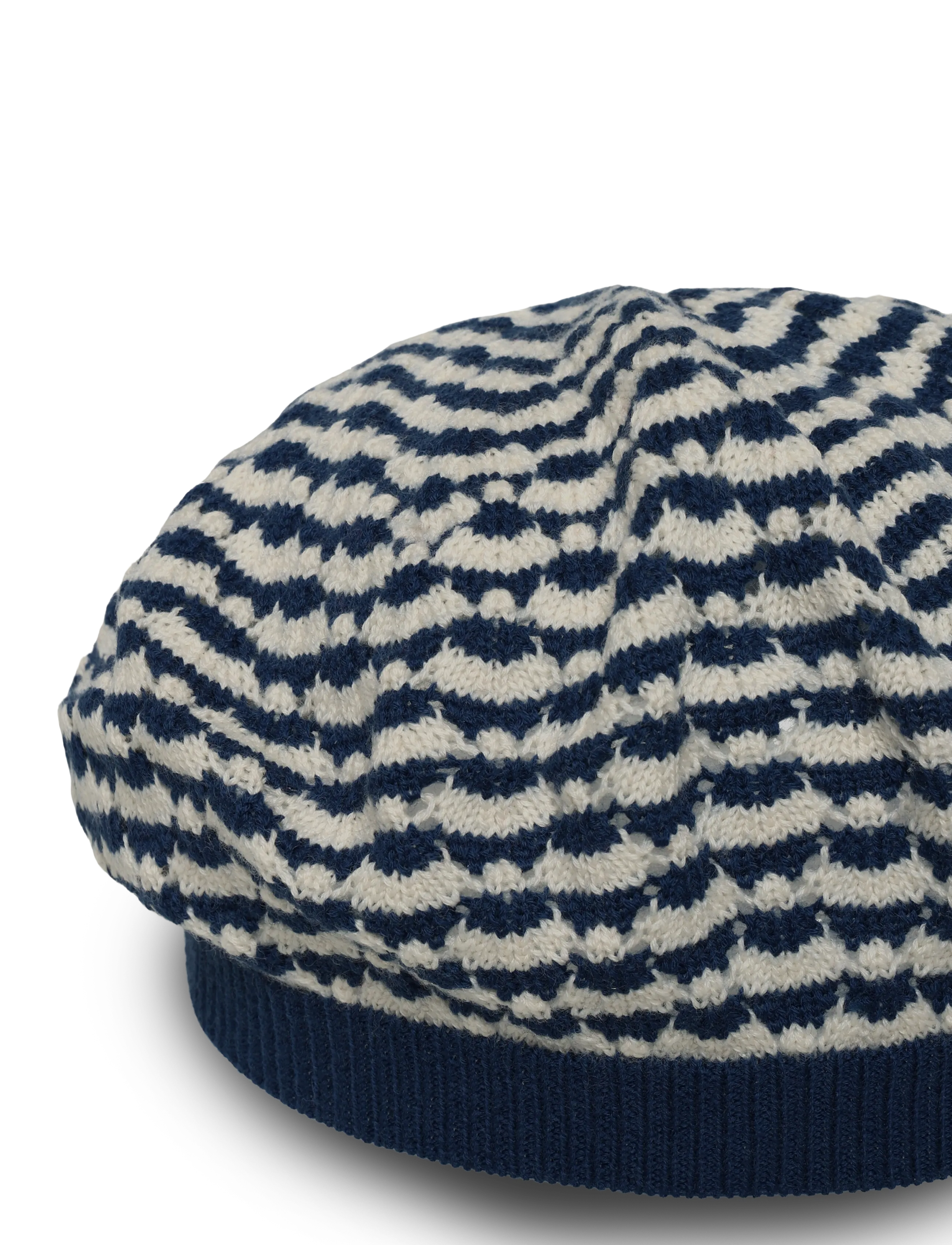 FUB - Beret - vinterhuer - deep indigo/ecru - 2