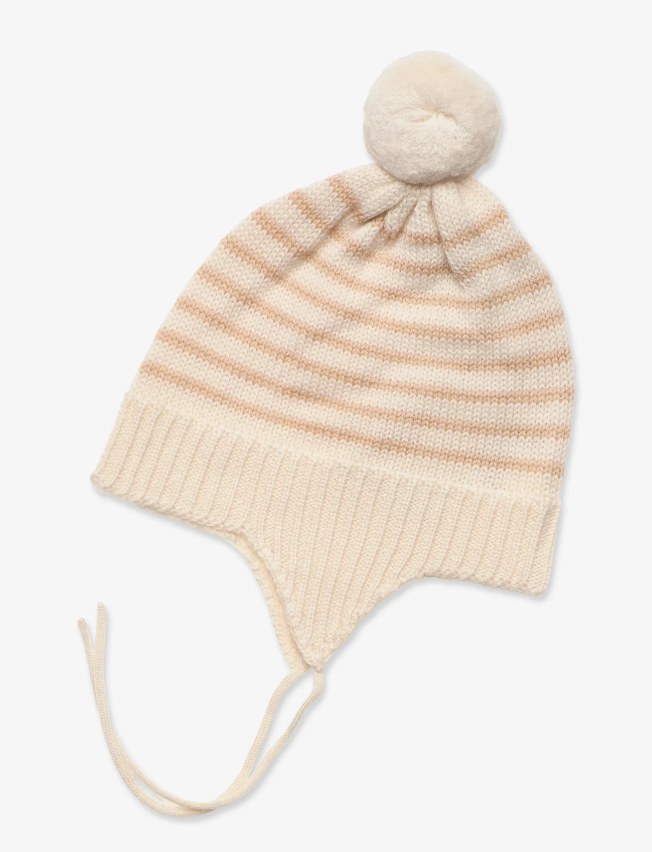 FUB - Baby Pompom Hat - laveste priser - ecru/hay - 1