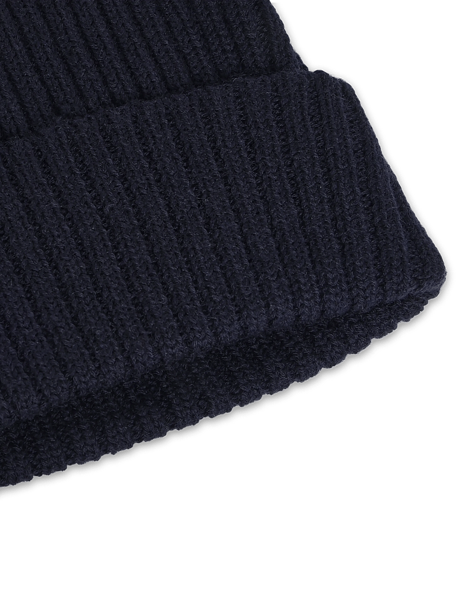 FUB - Rib Beanie - kootud mütsid - dark navy - 2