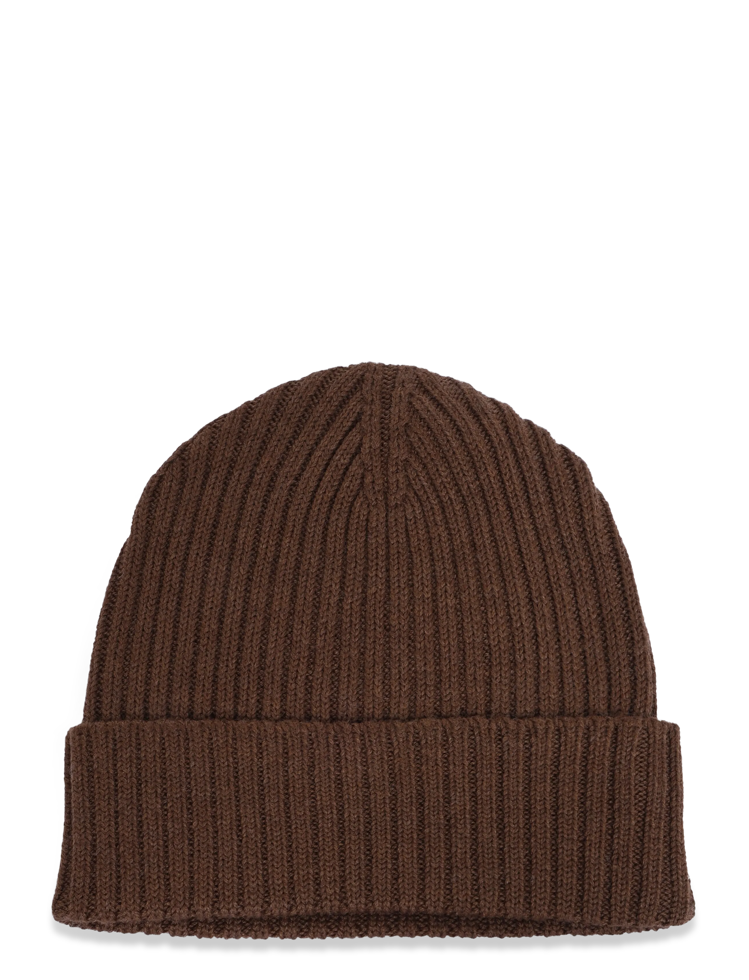 FUB Rib Beanie - FUB - HAZEL MELANGE / brown