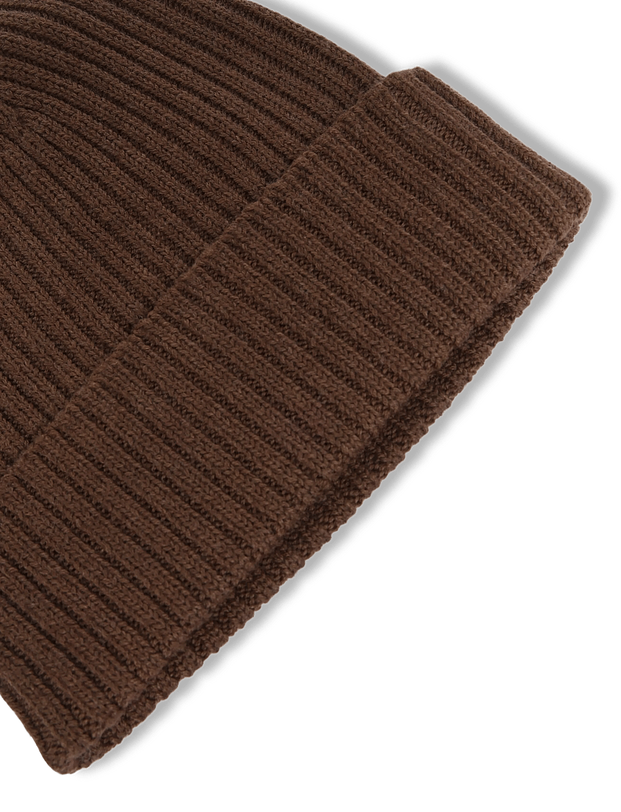 FUB - Rib Beanie - kootud mütsid - hazel melange - 2