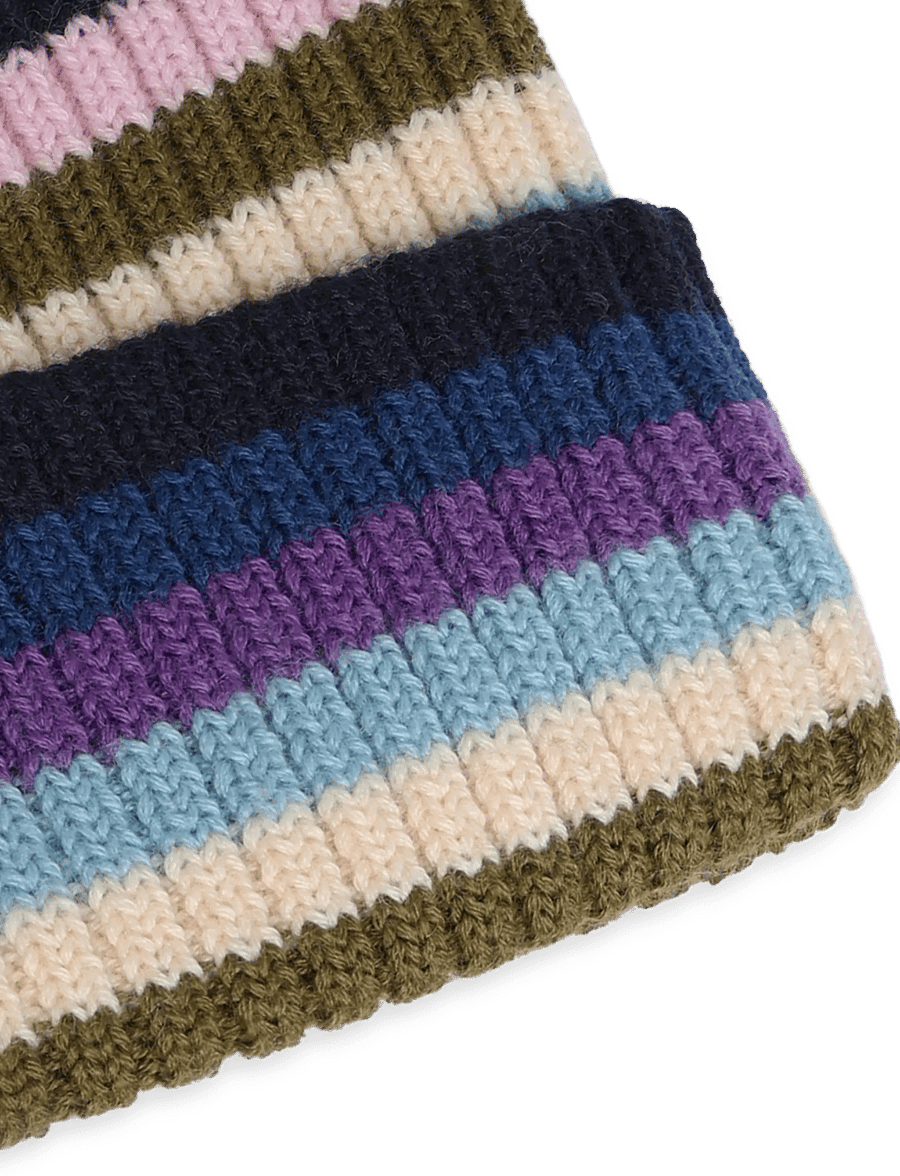 FUB - Rib Beanie - kootud mütsid - multi stripe (02) - 2