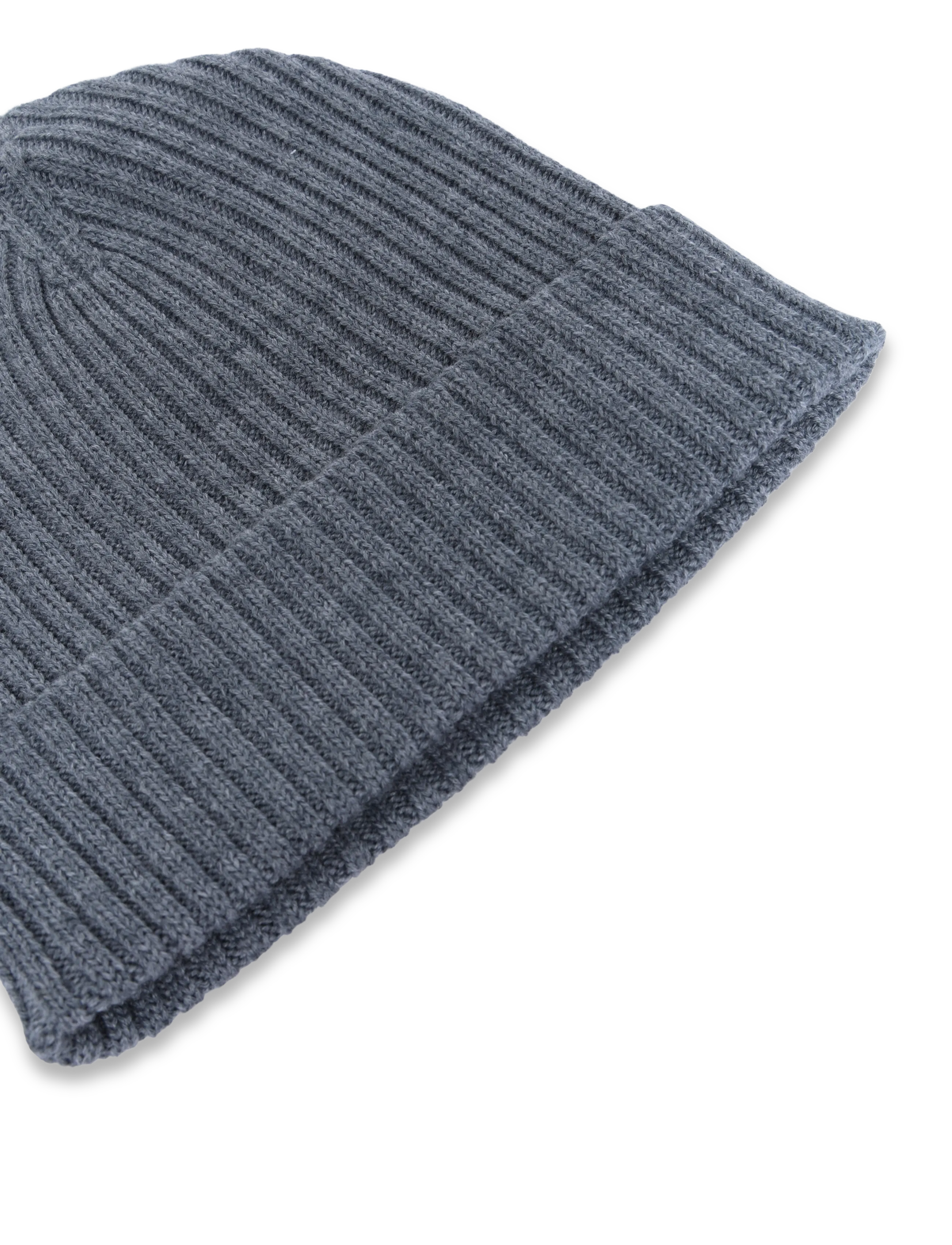 FUB - Rib Beanie - kootud mütsid - steel - 2