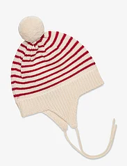 FUB - Baby Pompom Hat - baby hats - ecru/pure red - 0