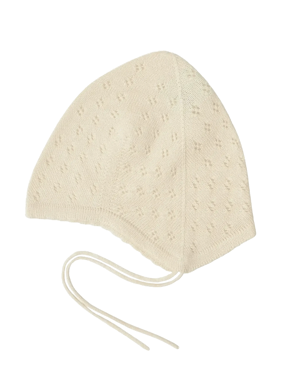 FUB - Baby Pointelle Hat - beebimütsid - ecru - 0