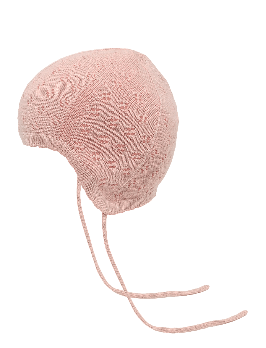 FUB - Baby Pointelle Hat - beebimütsid - pale rose - 0