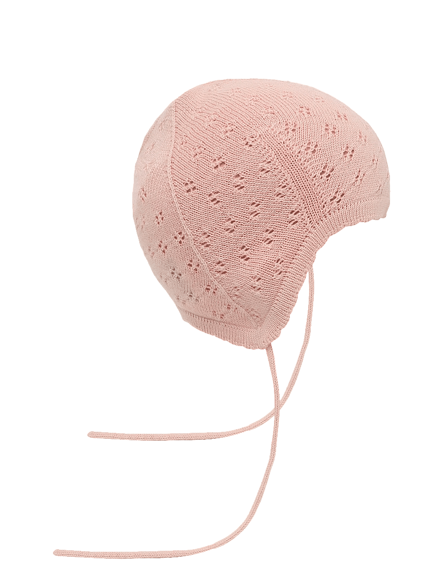 FUB - Baby Pointelle Hat - beebimütsid - pale rose - 1