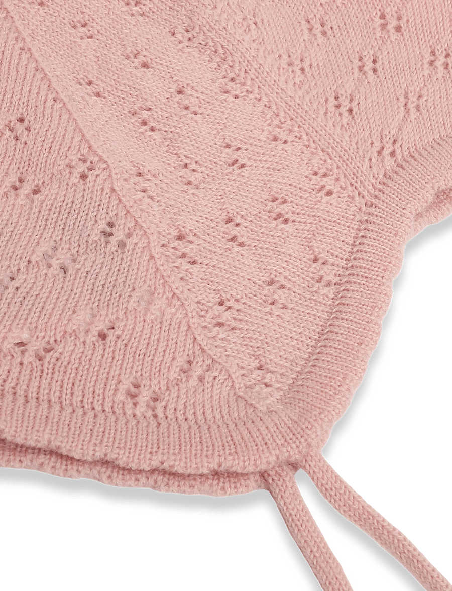 FUB - Baby Pointelle Hat - beebimütsid - pale rose - 2