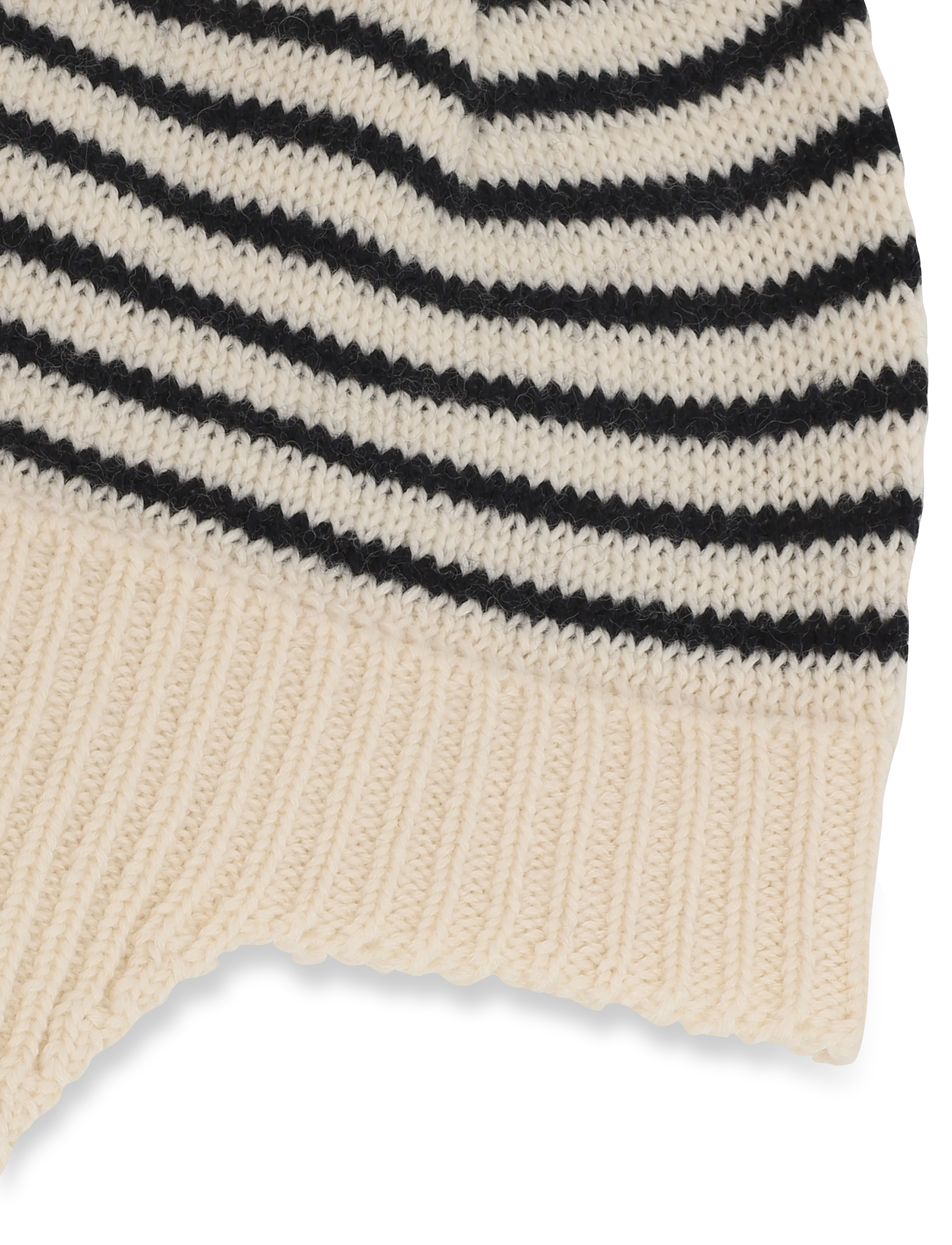 FUB - Baby Pompom Hat - barnahúfur - ecru/dark navy - 2