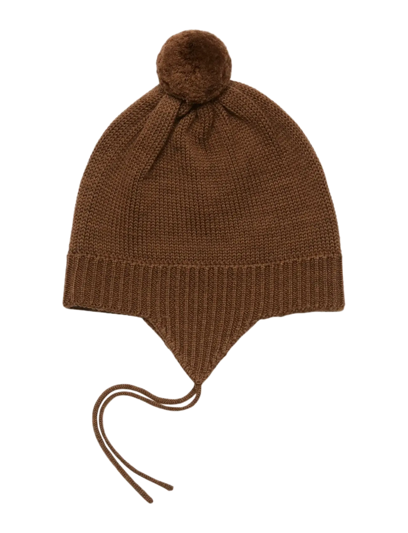 FUB Baby Pompom Hat - Neuheiten - HAZEL MELANGE / brown