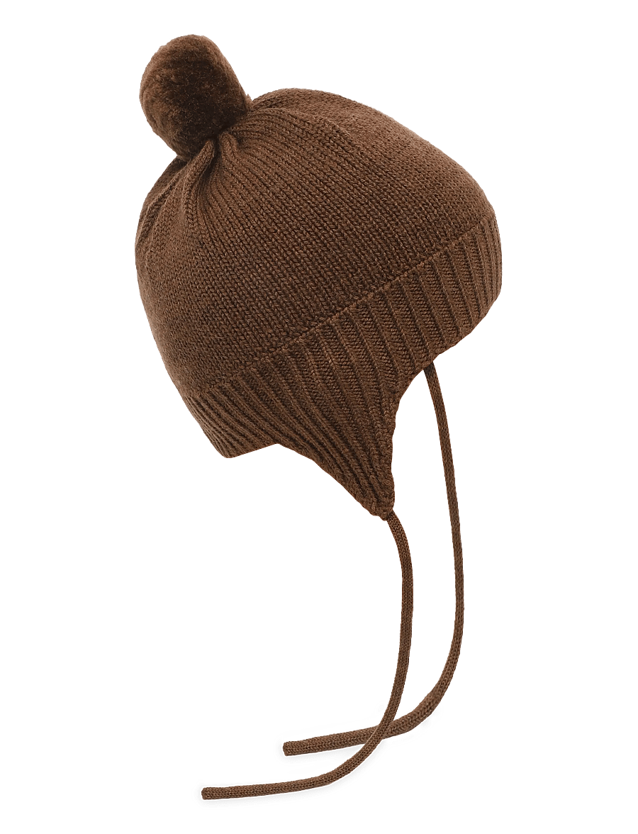 FUB - Baby Pompom Hat - babyhuer - hazel melange - 1