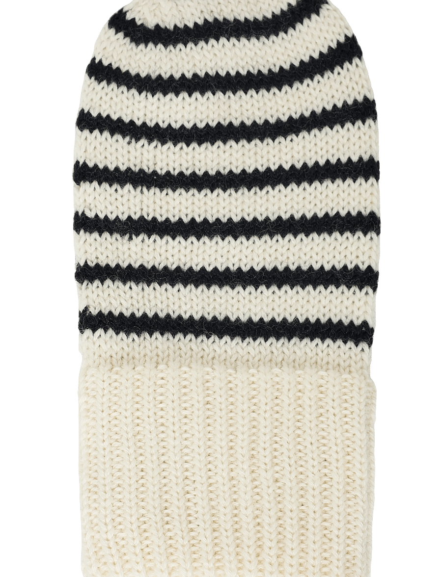 FUB - Baby Mittens - kindad - ecru/dark navy - 2