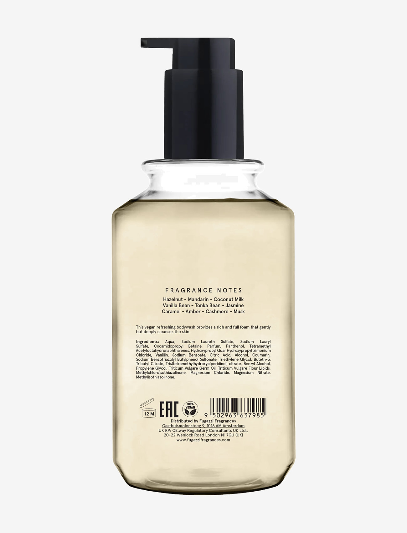Fugazzi - VANILLA HAZE BODY WASH 250ML - shower gel & bruseolier - clear - 1