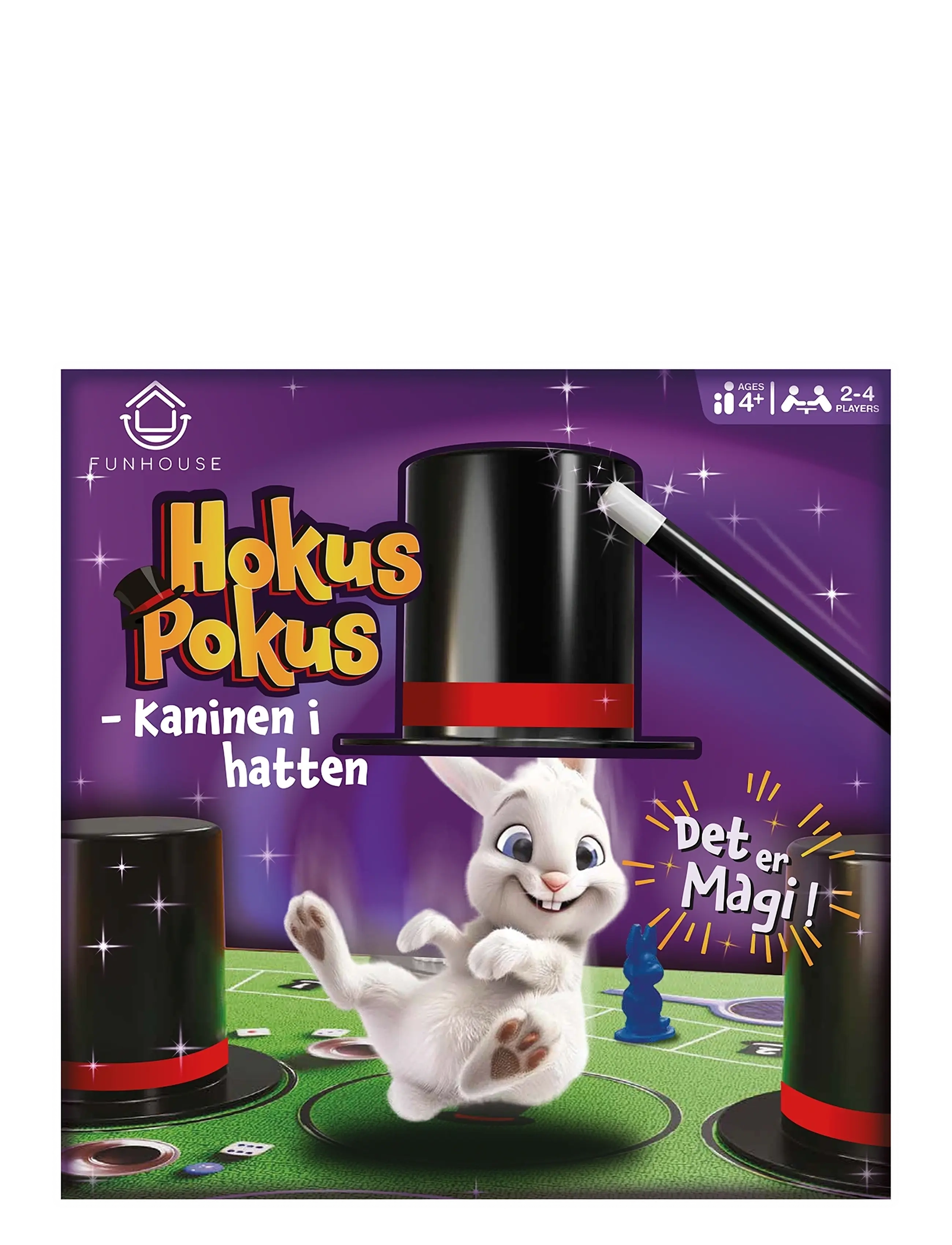 Funhouse Games Hokus Pokus - Kaninen I Hatten, One Size, Black, Spil > Brætspil, Børn