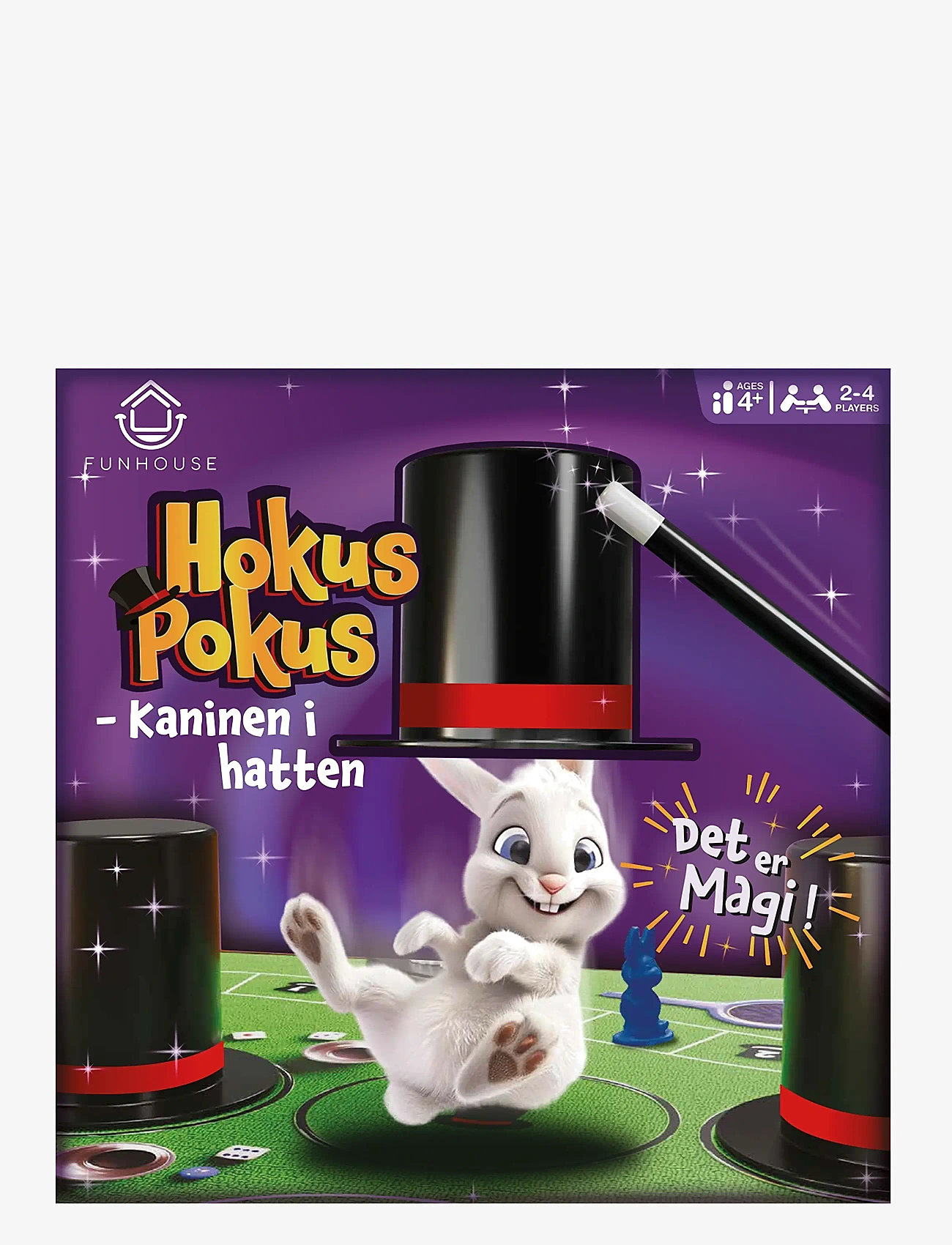 Funhouse Games - Hokus Pokus - Kaninen i hatten - brädspel - purple - 0
