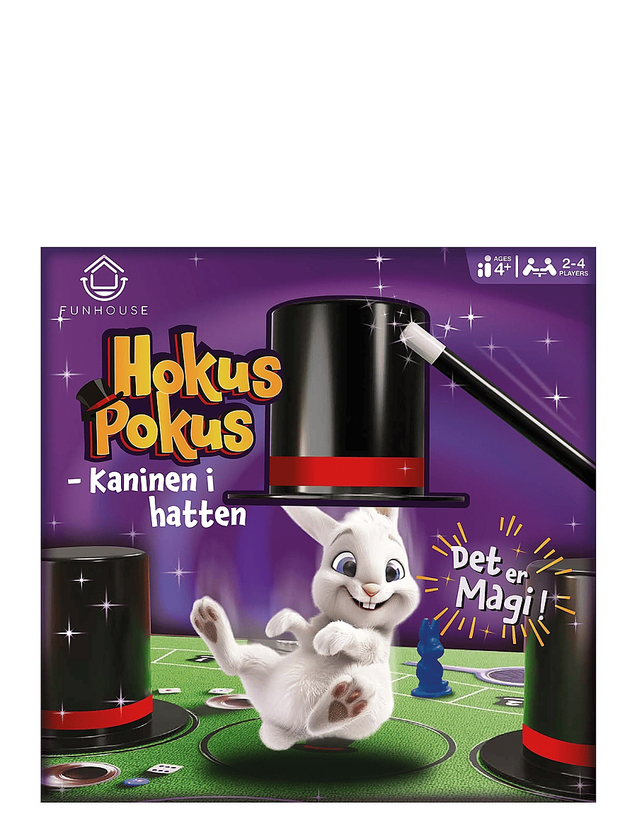 Funhouse Games - Hokus Pokus - Kaninen i hatten - borðspil - purple - 0