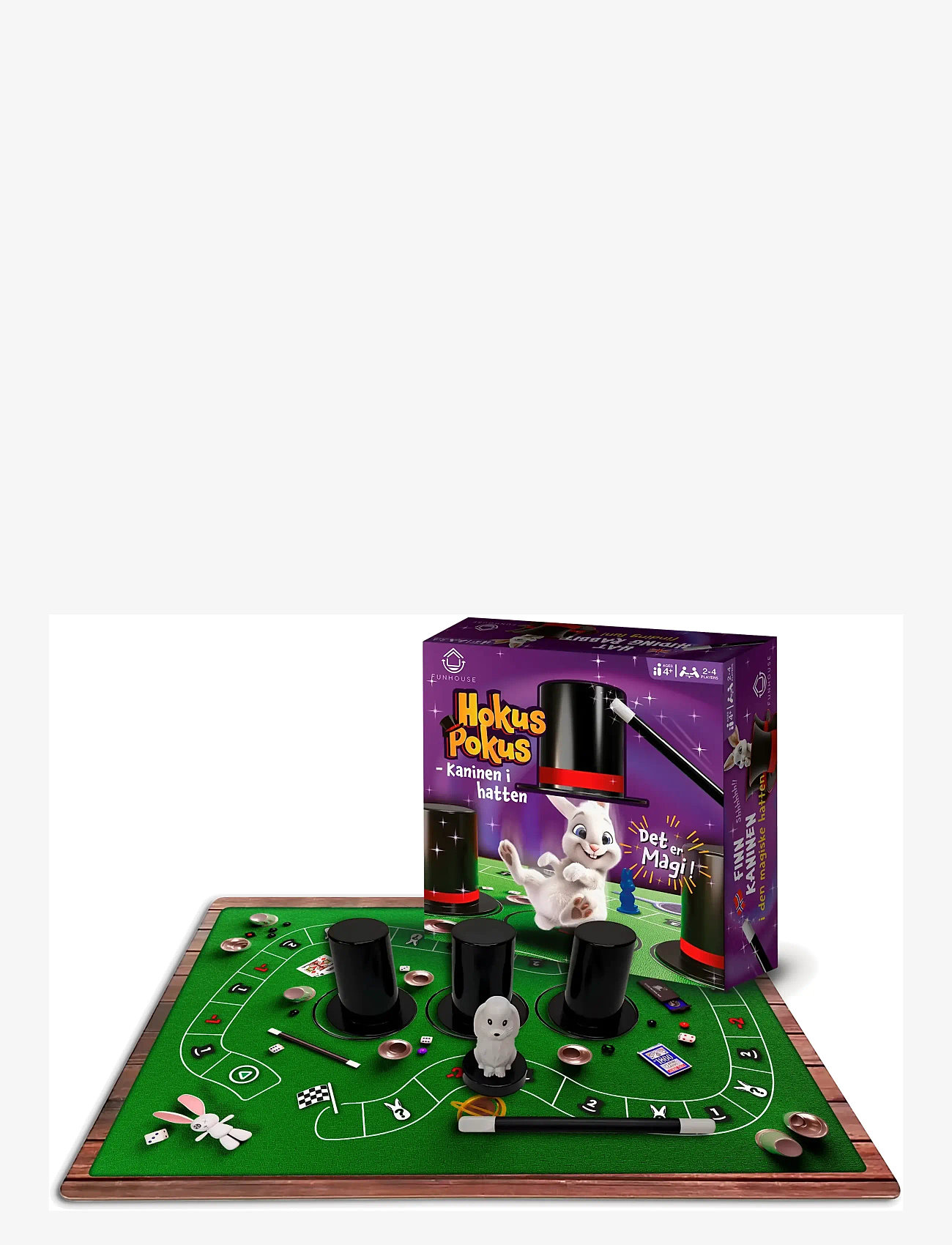 Funhouse Games - Hokus Pokus - Kaninen i hatten - brädspel - purple - 1