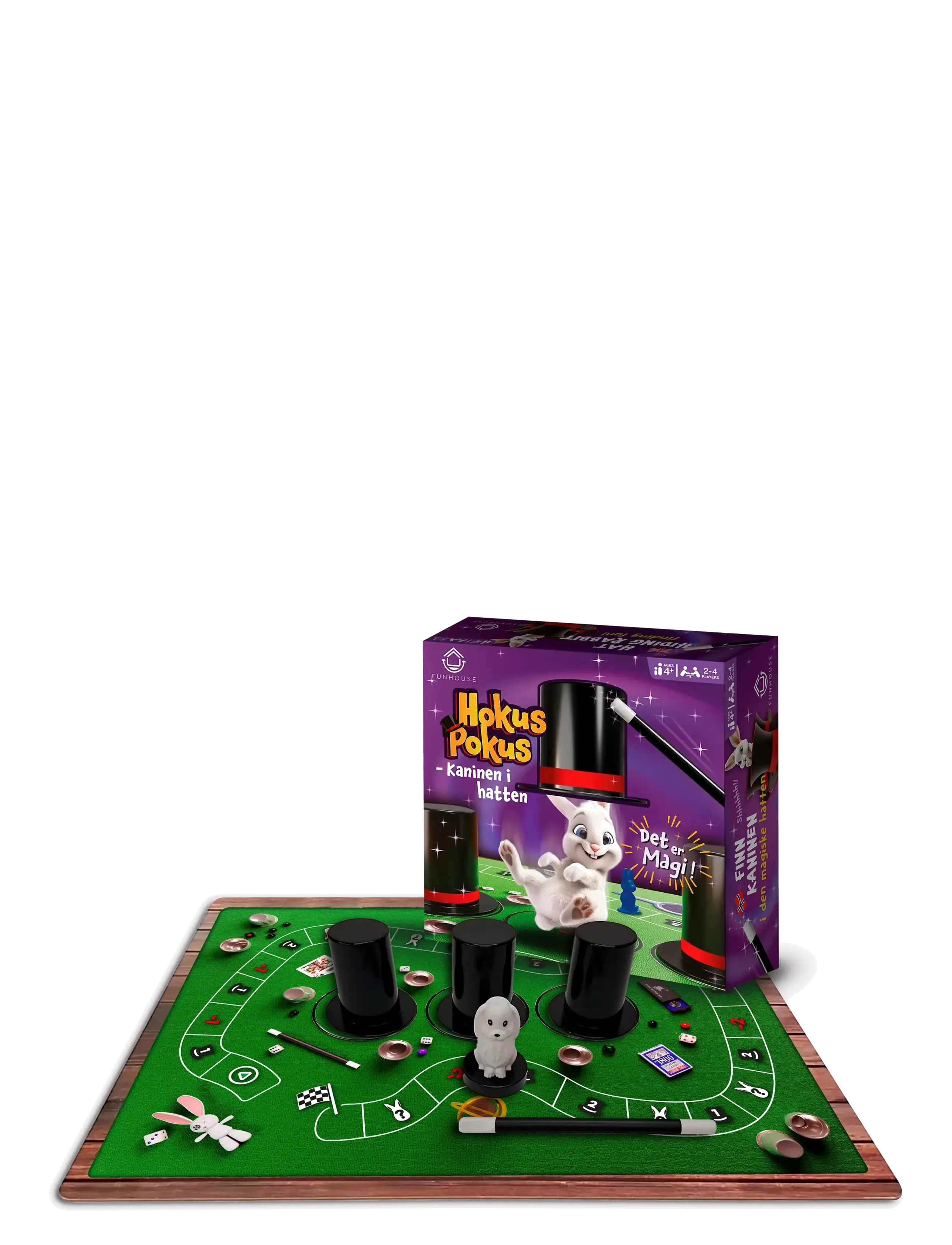 Funhouse Games - Hokus Pokus - Kaninen i hatten - brætspil - purple - 1
