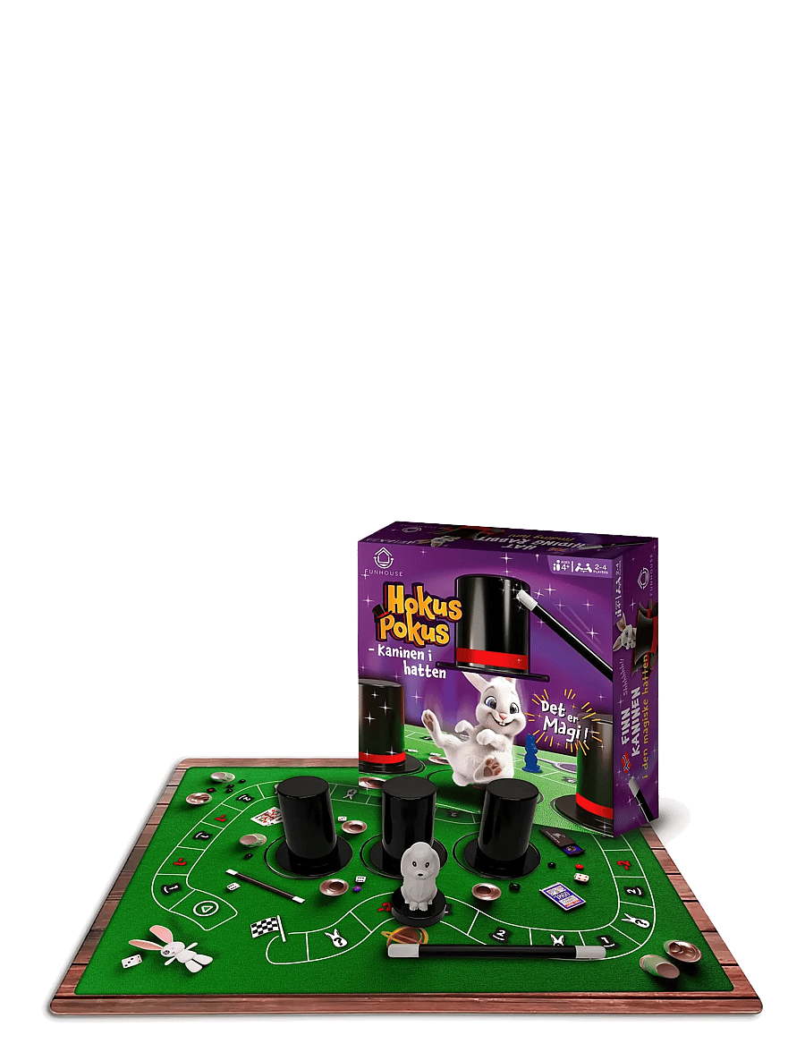 Funhouse Games - Hokus Pokus - Kaninen i hatten - borðspil - purple - 1