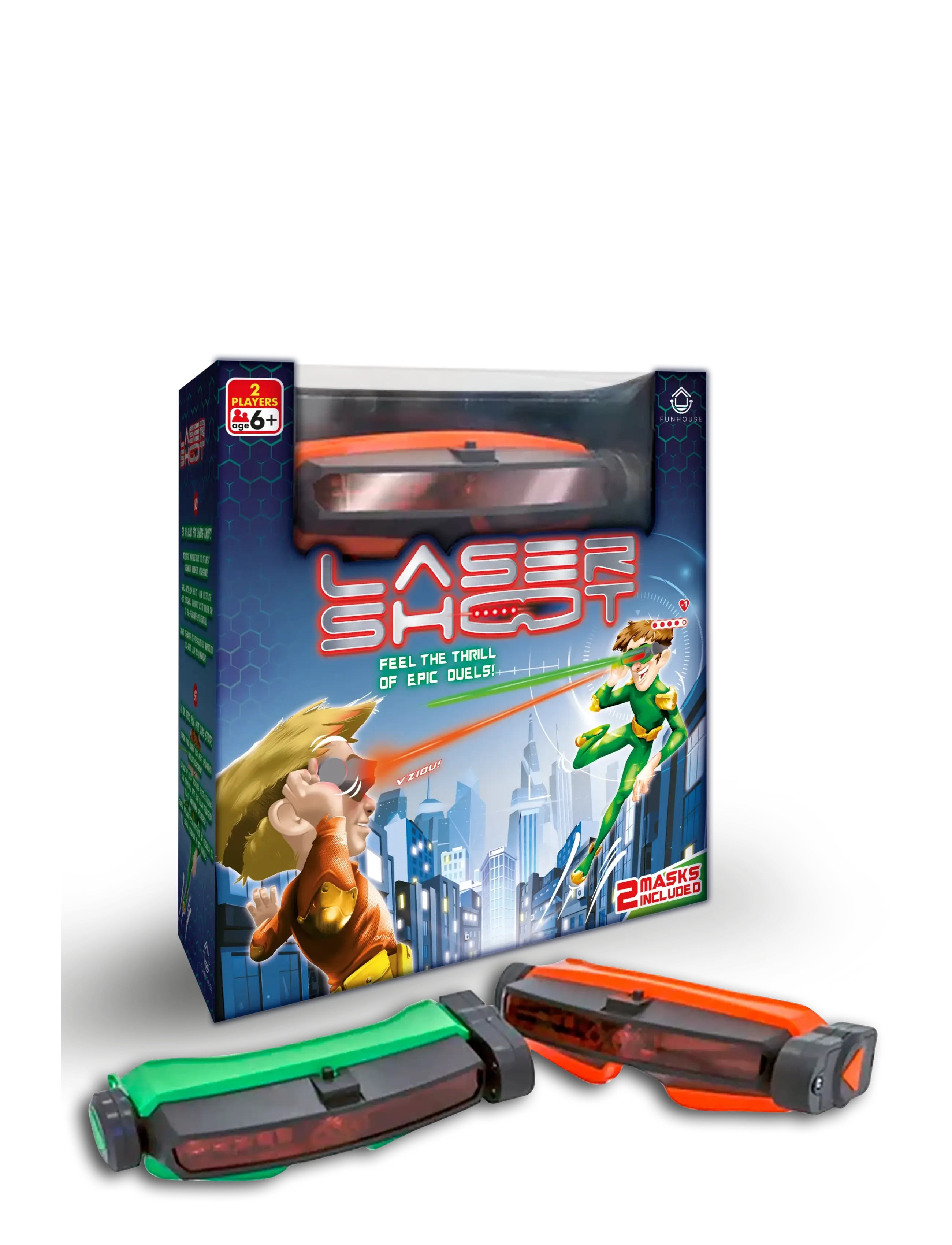 Funhouse Games Laser Shoot - Legetøj - BLUE / orange