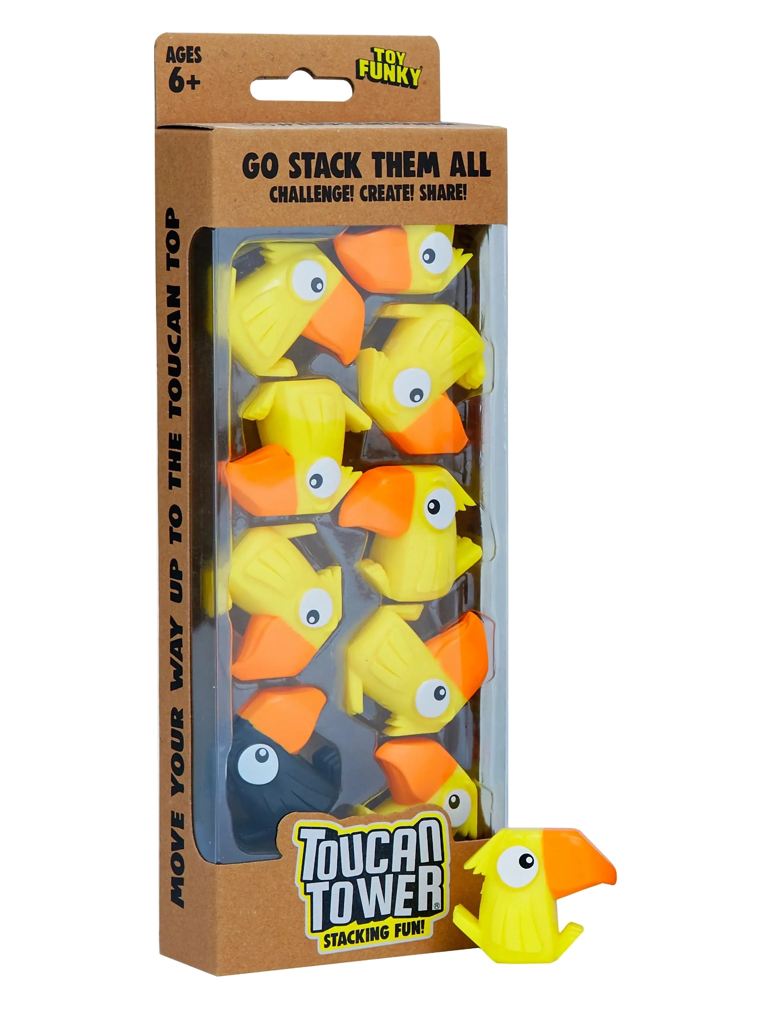 Funhouse Games Toucan Tower Yellow - Brætspil - YELLOW / yellow