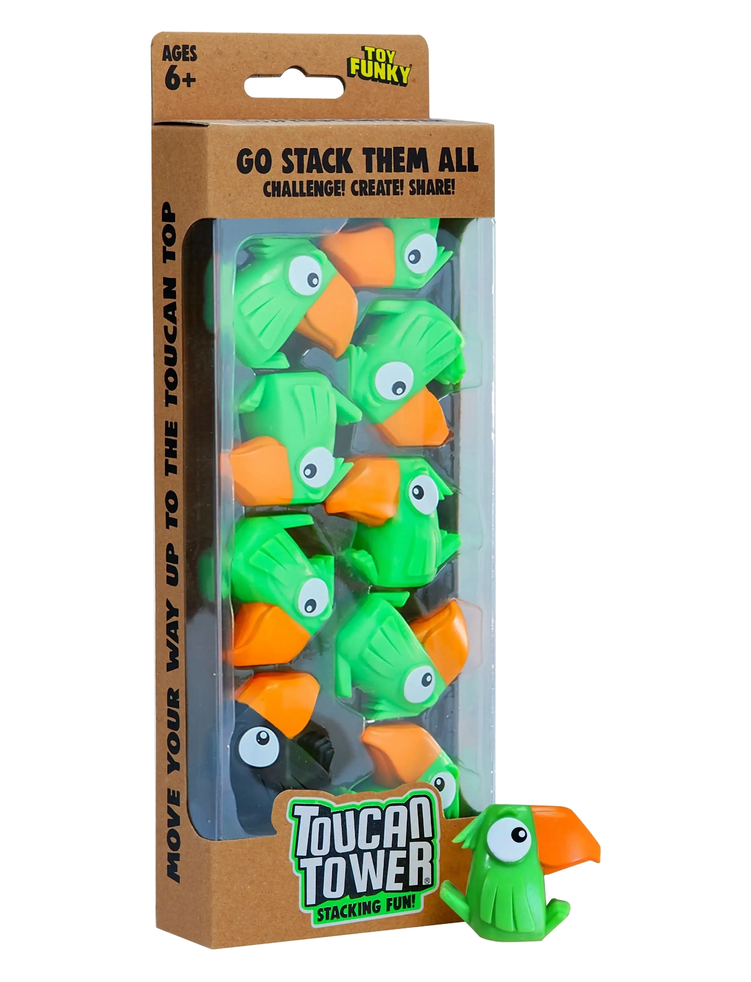 Funhouse Games Toucan Tower Green - Inomhus leksaker - GREEN / green