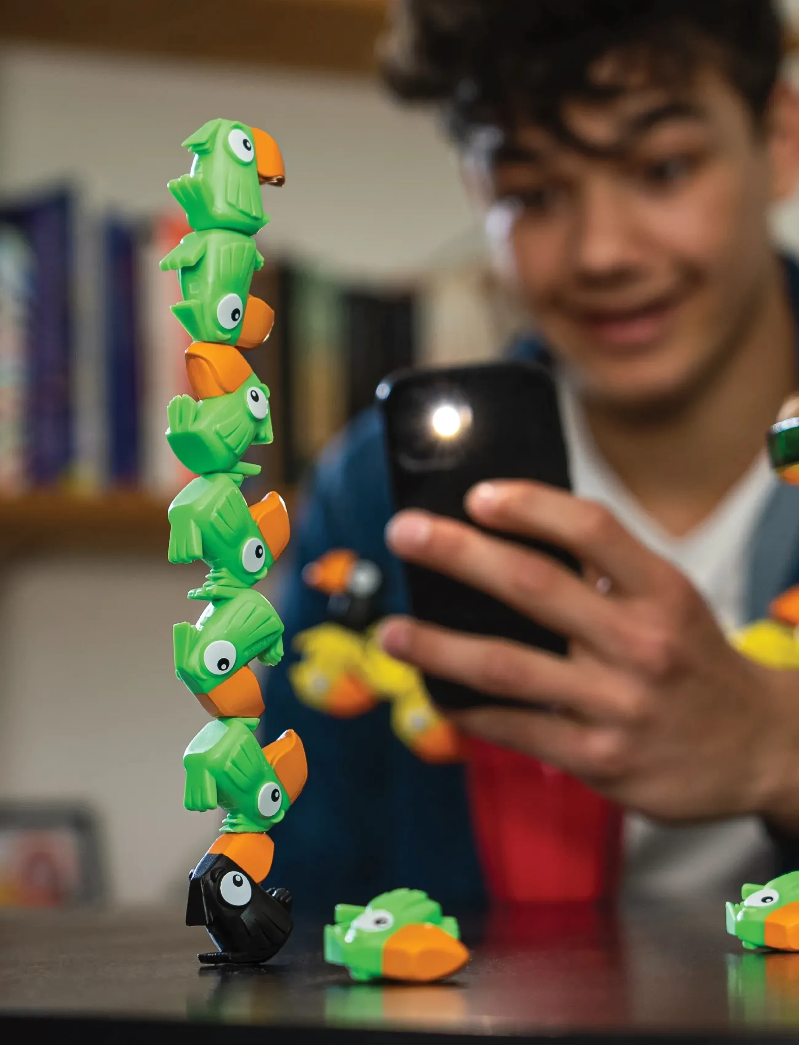 Funhouse Games Toucan Tower Green, One Size, Green, Spil > Brætspil, Børn