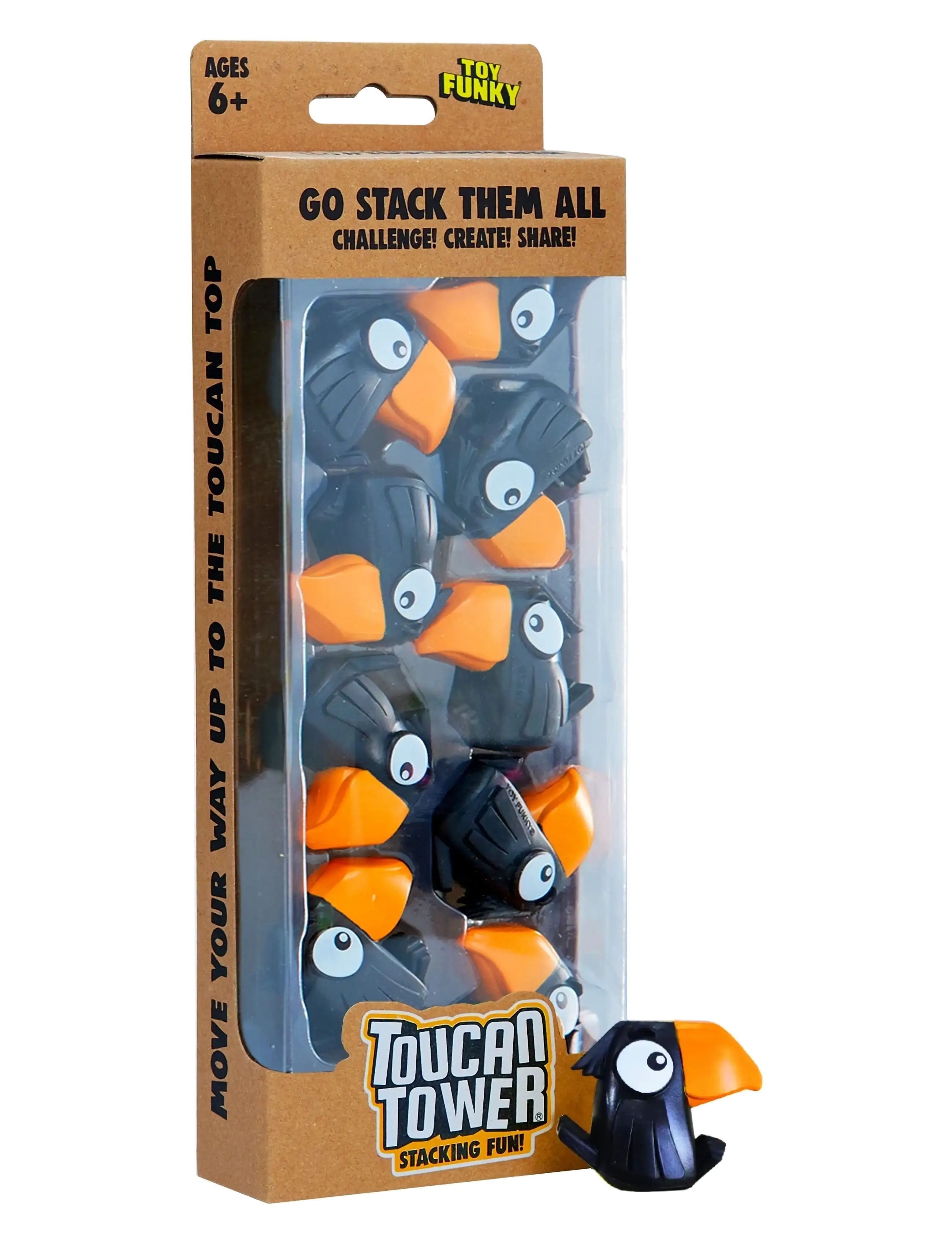 Funhouse Games Toucan Tower Black - Brætspil - BLACK / black