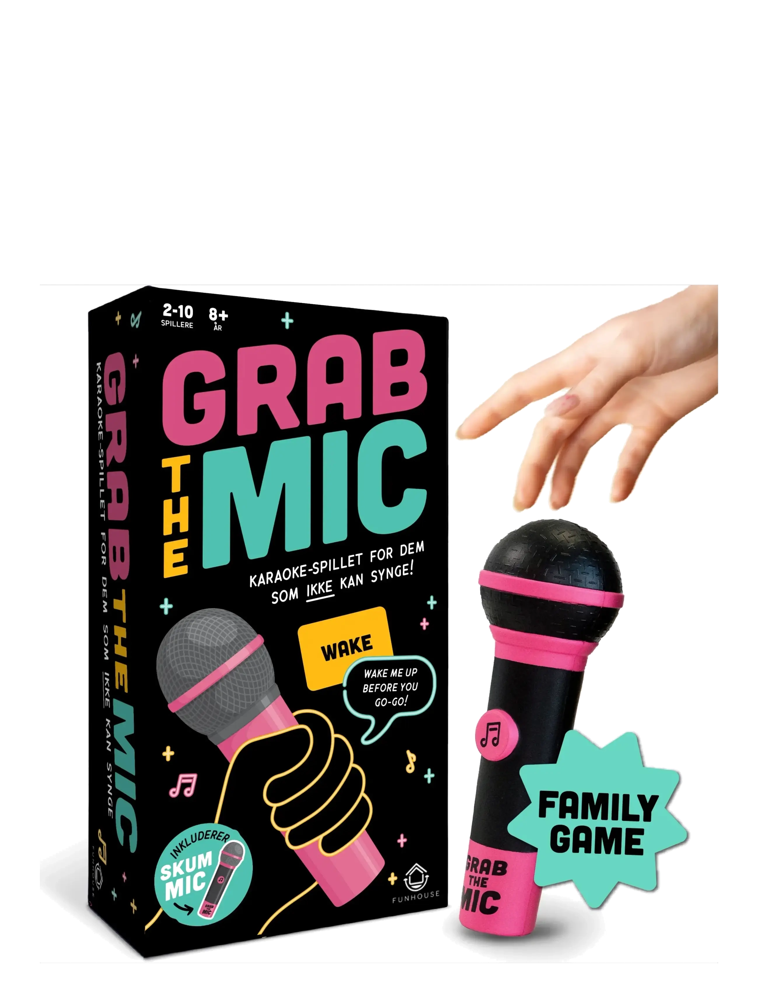 Funhouse Games Grab The Mic (EN/DK) - Legetøj - BLACK / black