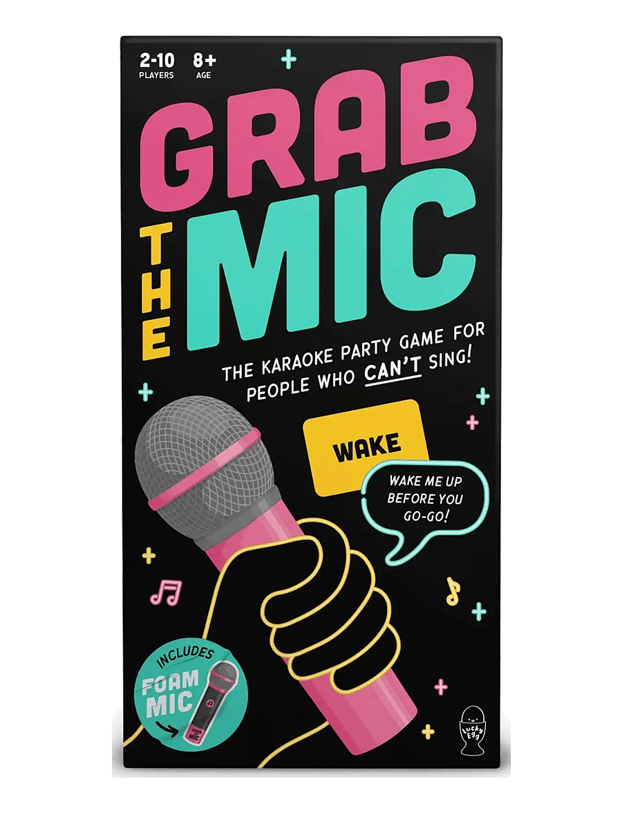 Funhouse Games - Grab The Mic (EN/DK) - borðspil - black - 2