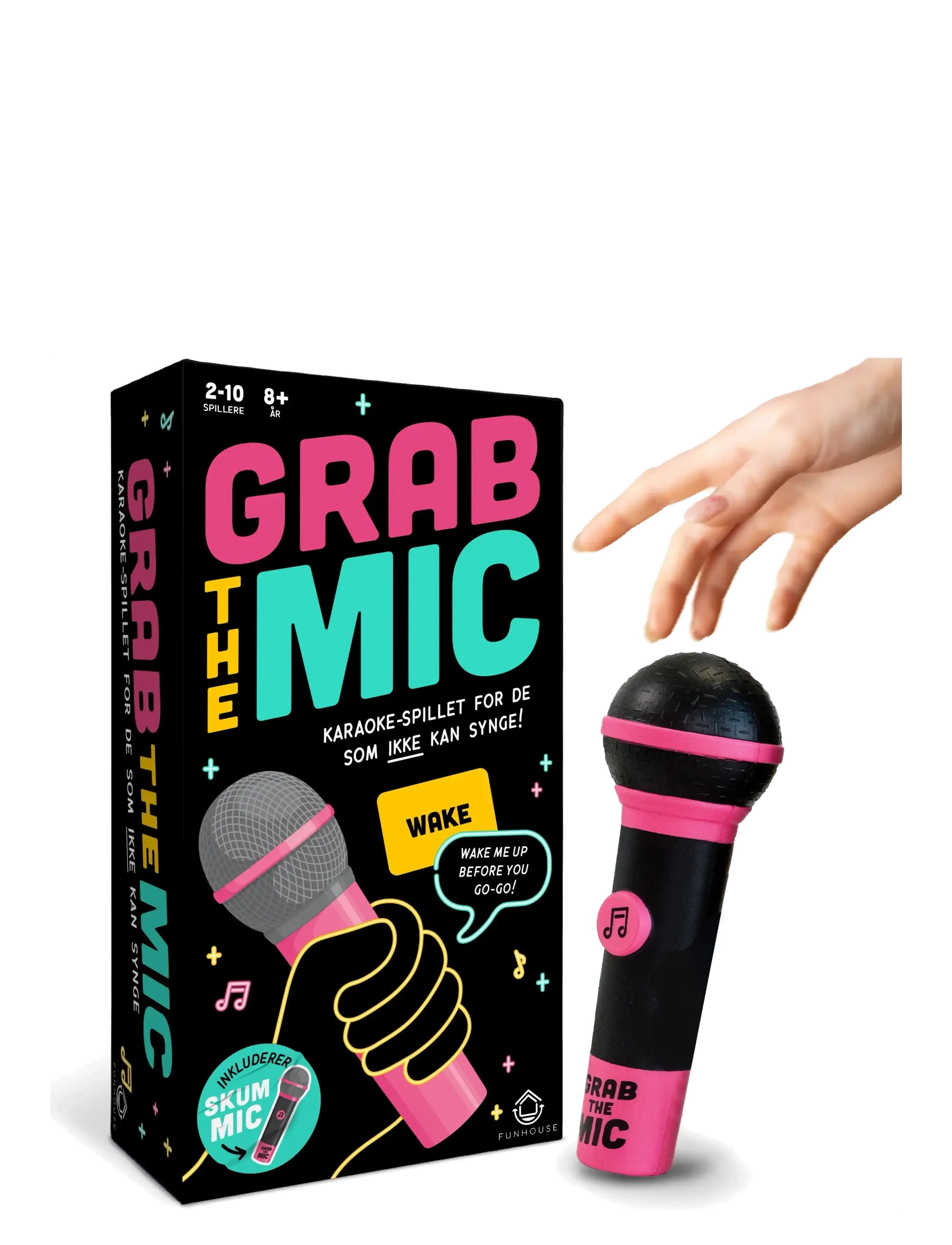 Funhouse Games Grab The Mic (EN/NO) - Brädspel - BLACK / black