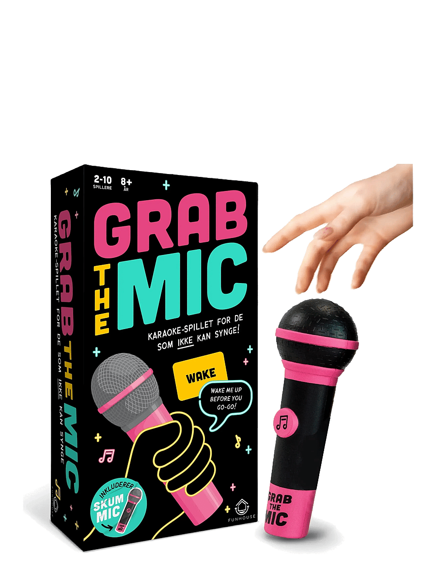 Funhouse Games - Grab The Mic (EN/NO) - brädspel - black - 1