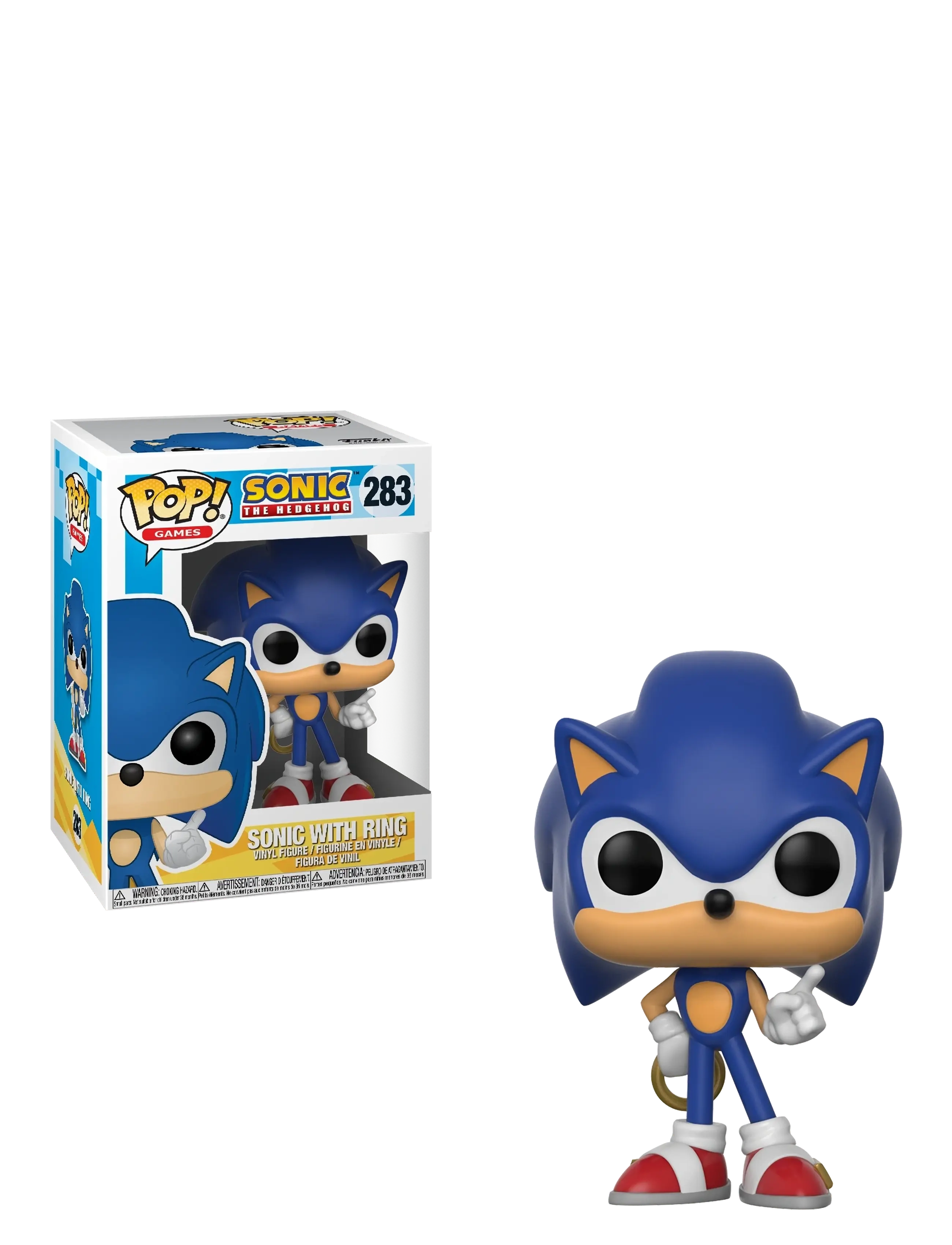 Funko Funko Pop Vinyl Sonic W/ Ring, One Size, Blue, Legesæt Og Actionfigurer > Actionfigurer, Børn